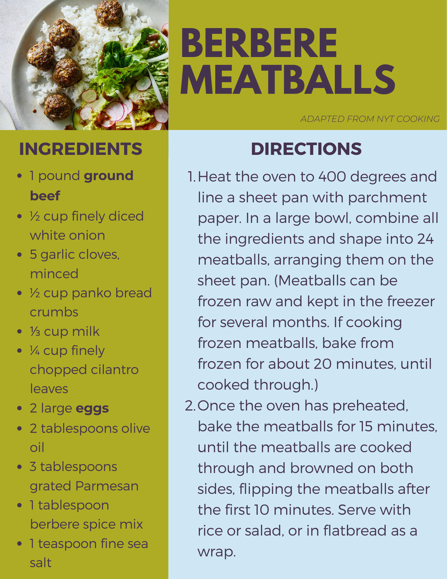 Berbere Meatballs