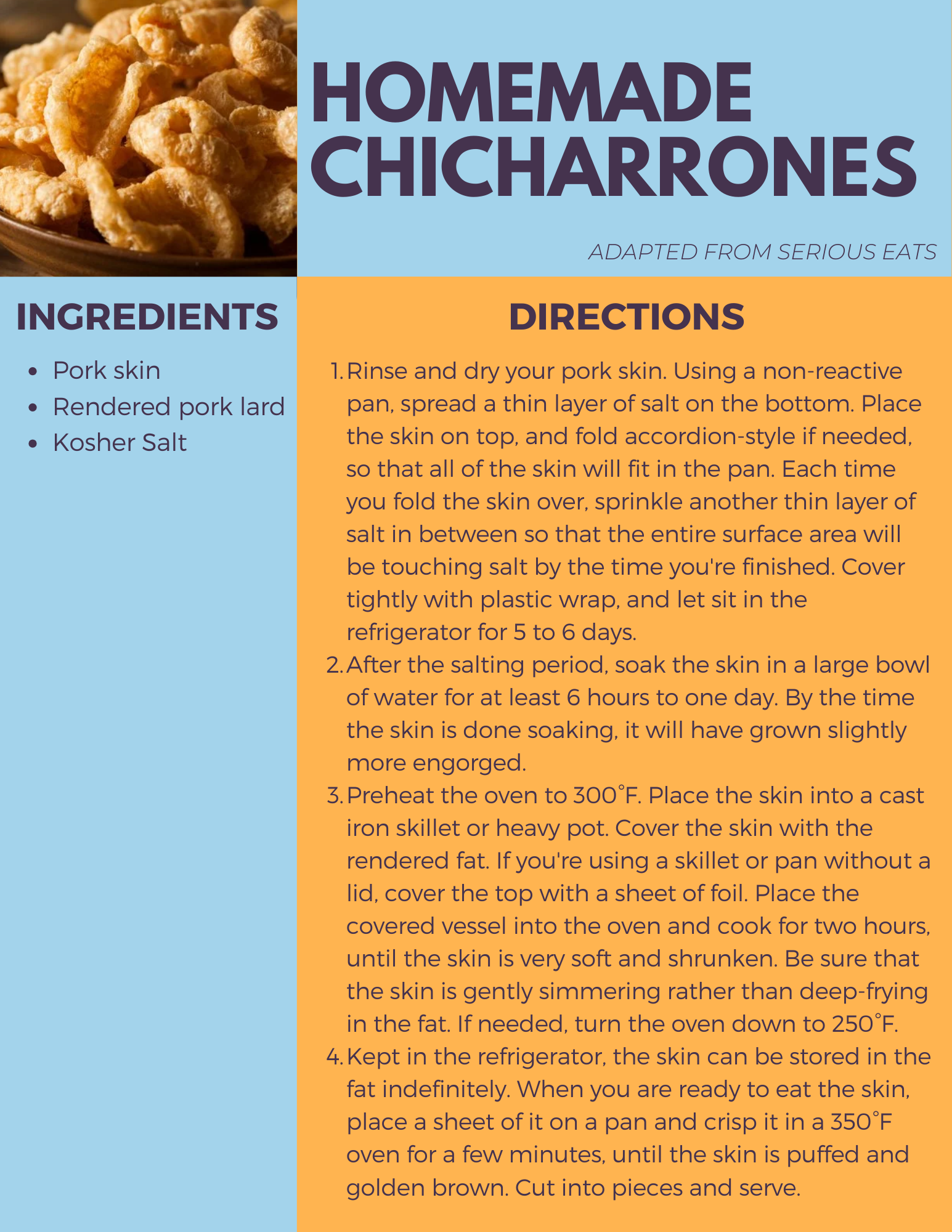 Homemade Chicharrones