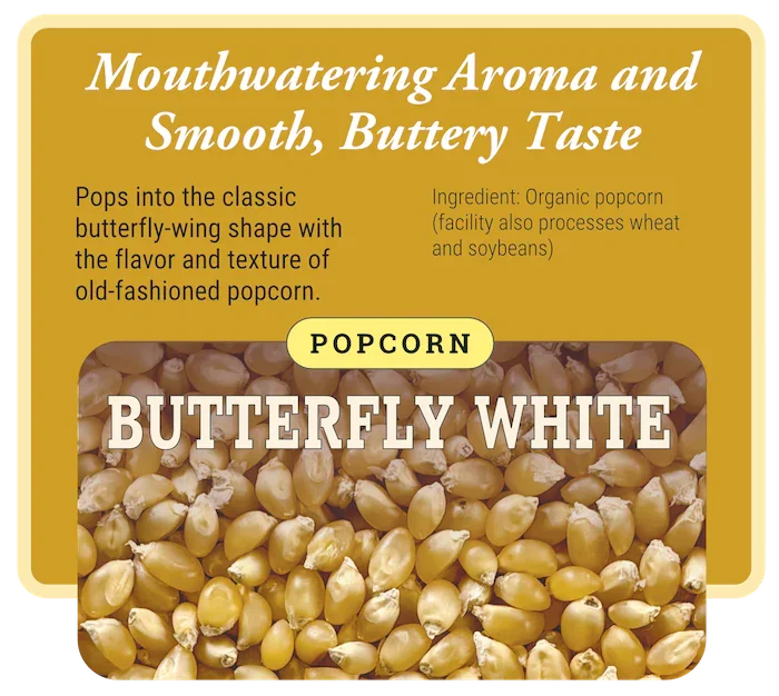 Janie's Mill Organic Butterfly White Popcorn