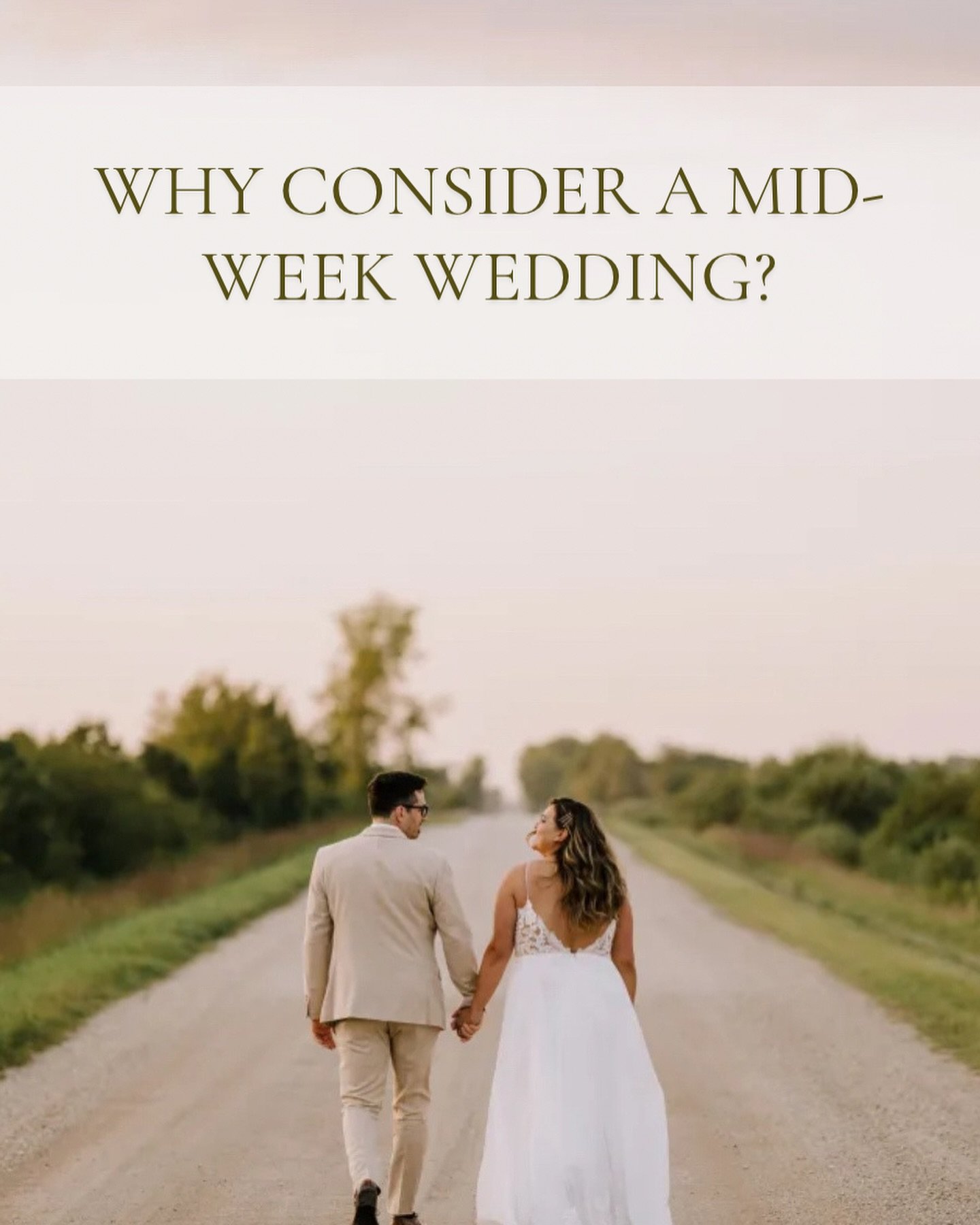 Dreaming of an unforgettable wedding without the weekend rush? Consider a mid-week celebration! Enjoy a more relaxed, intimate atmosphere surrounded by your closest loved ones. 💍✨ Mid-week weddings offer the perfect blend of charm and convenience

C