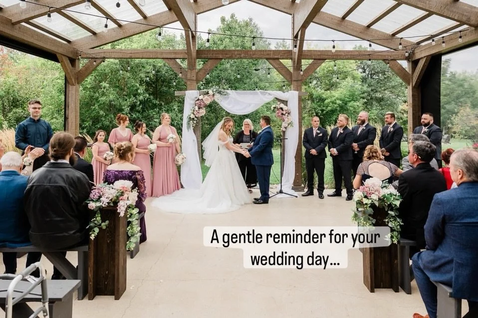 Our favorite piece of wedding advice&hellip; 🤍

&bull;&bull;&bull;

Officiant: @weddingbella_shawna__peterson 
Photographer: @marymargaretmagyar
Coordinator &amp; content creation: @plancompanion 

#winnipegweddings #gardenweddings #outdoorceremony 