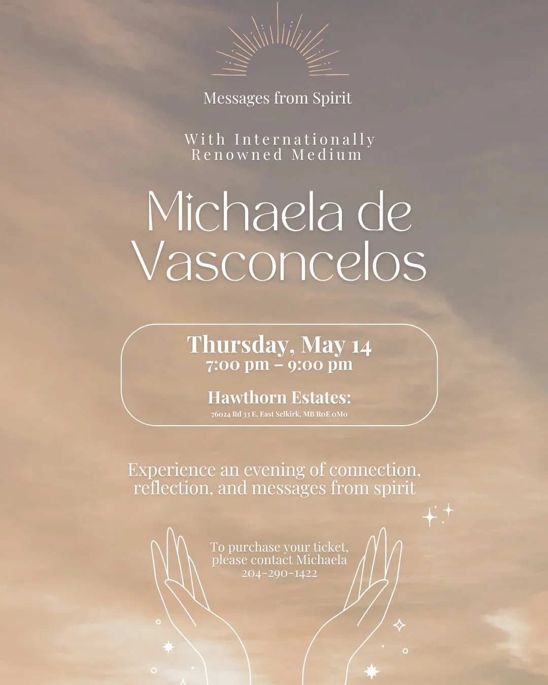 There are moments that stay with you&hellip; this is one of them ✨

We&rsquo;re honoured to host an intimate evening with internationally renowned medium Michaela de Vasconcelos&mdash;bringing connection, reflection, and messages from spirit to the g