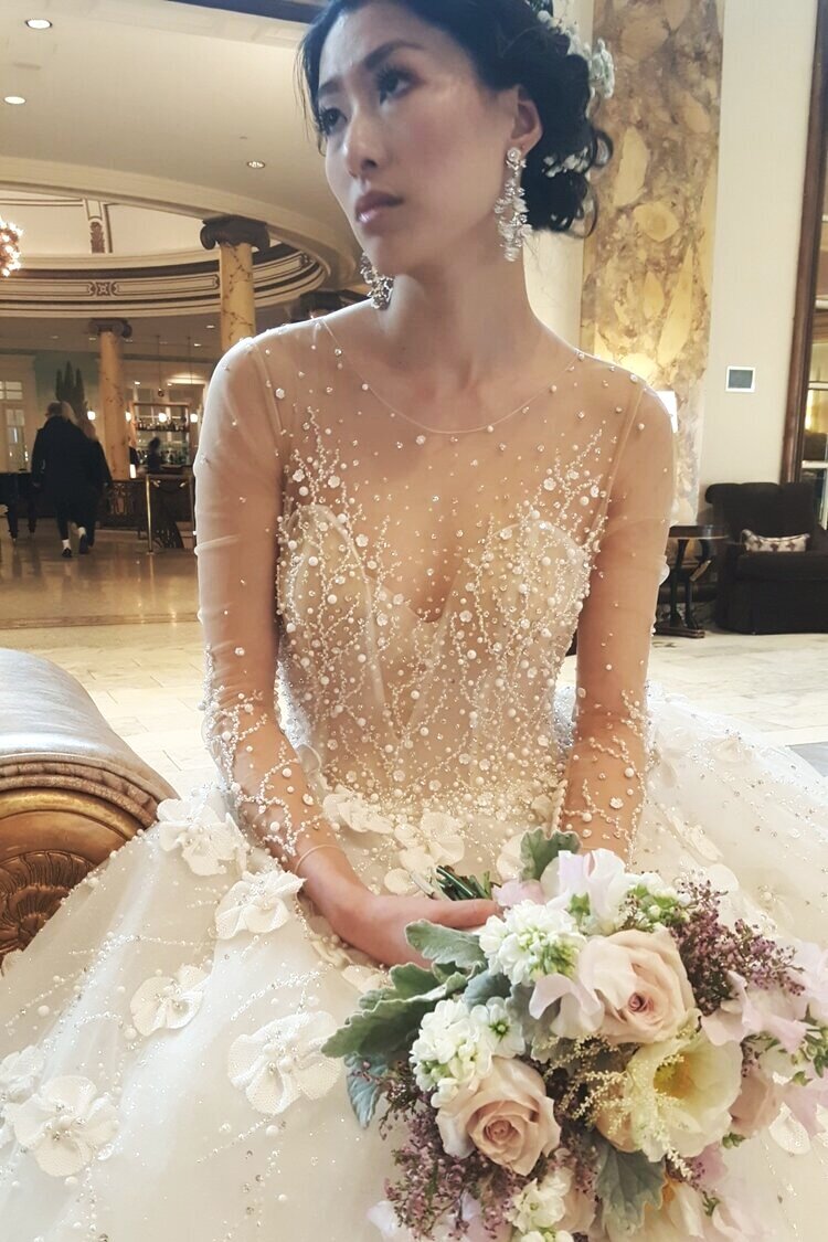 Fairytale Corset Wedding Dress Bridal Gown Lace beaded appliqués Custom  Made | eBay