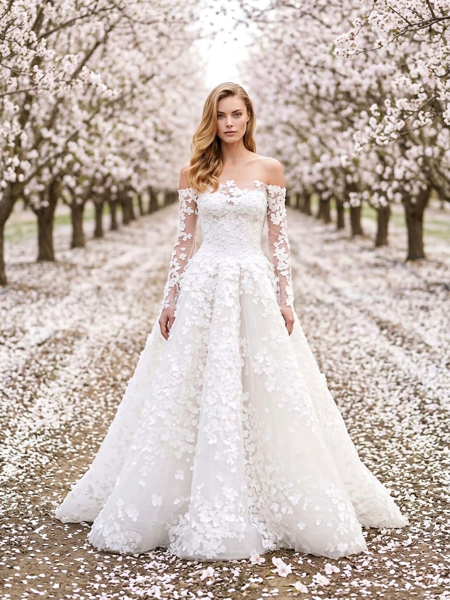Currently in the works for one very lucky bride ✨
A custom Sonthai Gi gown covered in dimensional florals, sheer illusion sleeves, and the kind of detail that feels straight out of a dream.