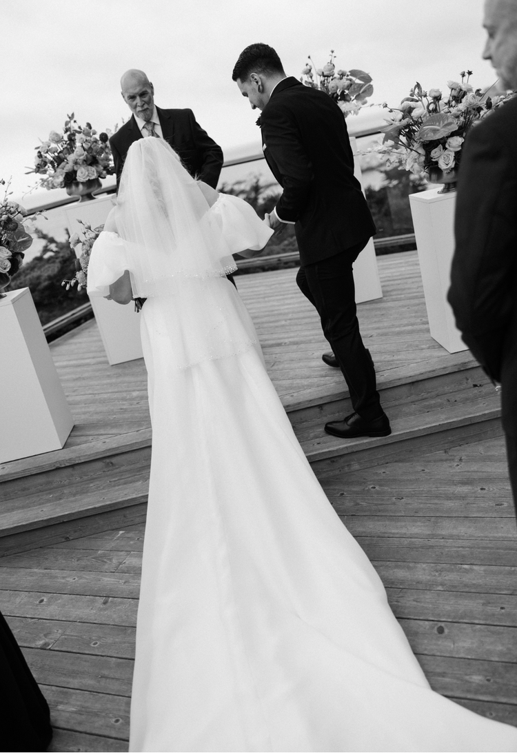 Ana on her wedding day in her Bridal Gown Studio San Jose gown