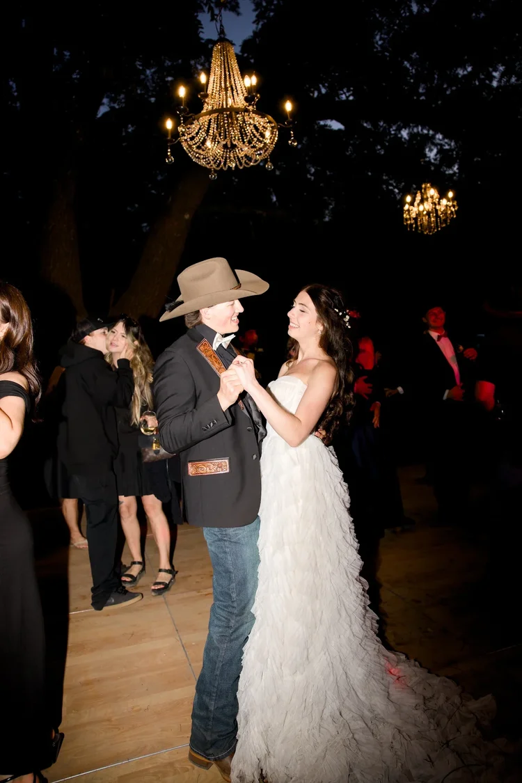 Aliyah dancing on her wedding day in her Bridal Gown Studio San Jose gown