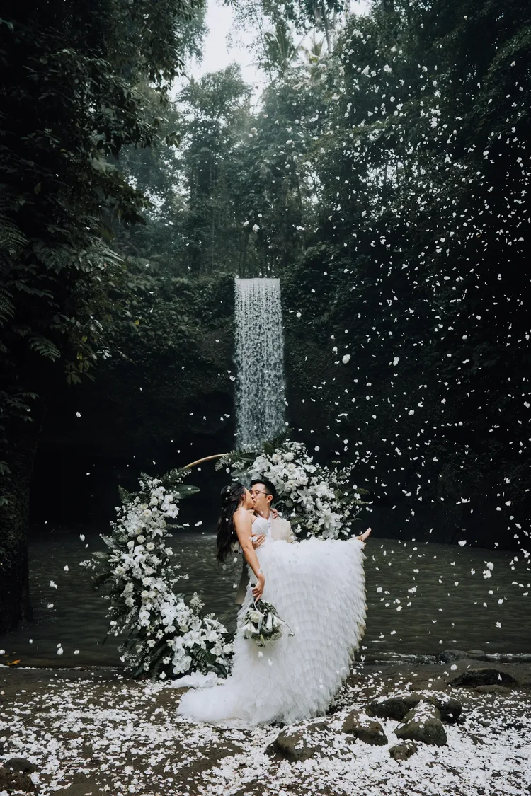 Kathleen wearing her Bridal Gown Studio San Jose wedding dress