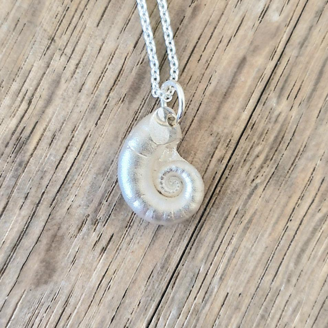 Squid shell necklace
