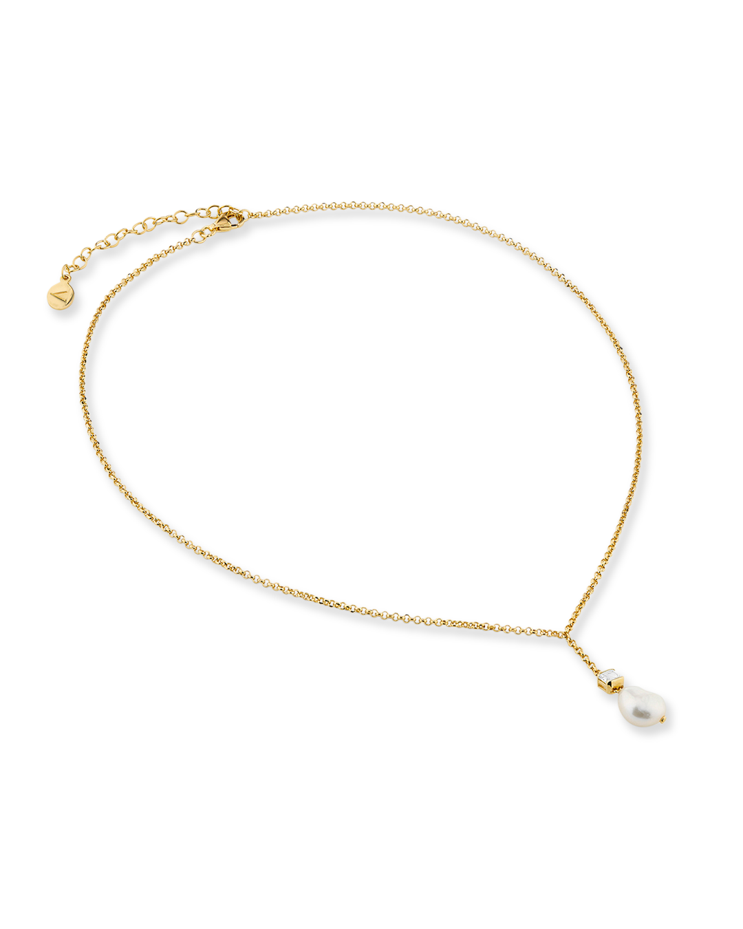 amare_bride_wedding_jewellery_Laura_Vann_Bella Pearl Necklace In Gold And White Topaz2.png
