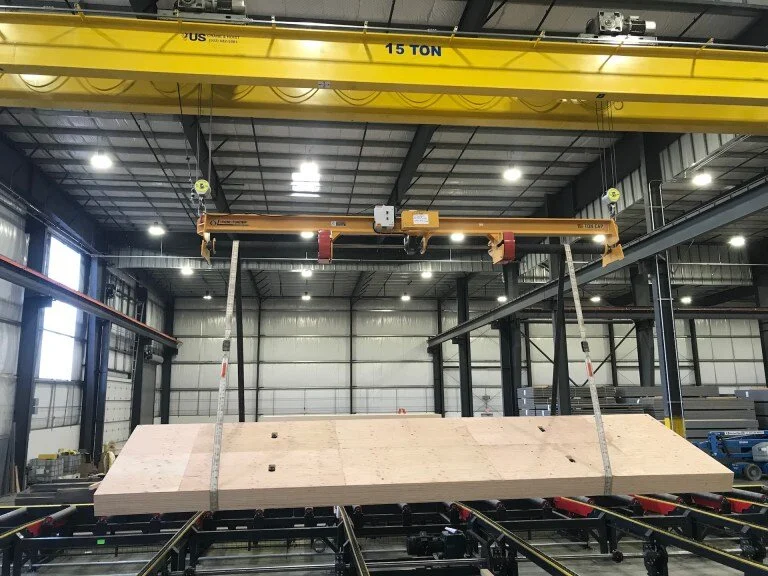 Timber Company Turns Panels with Caldwell Posi-Turner
