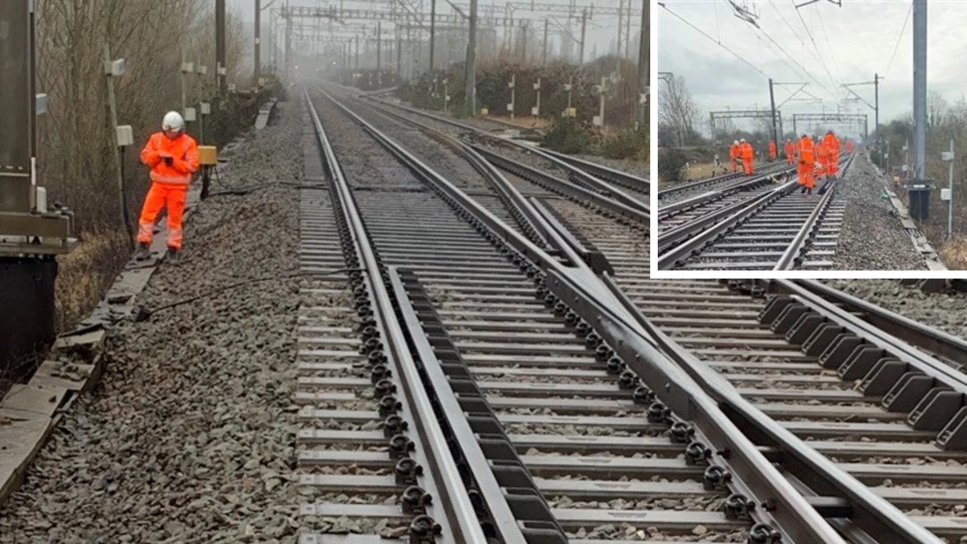 Emergency landslip repairs secure railway between Milton Keynes and Birmingham