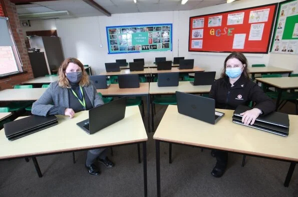 Vauxhall donates 70 laptops and desktop computers to local schools