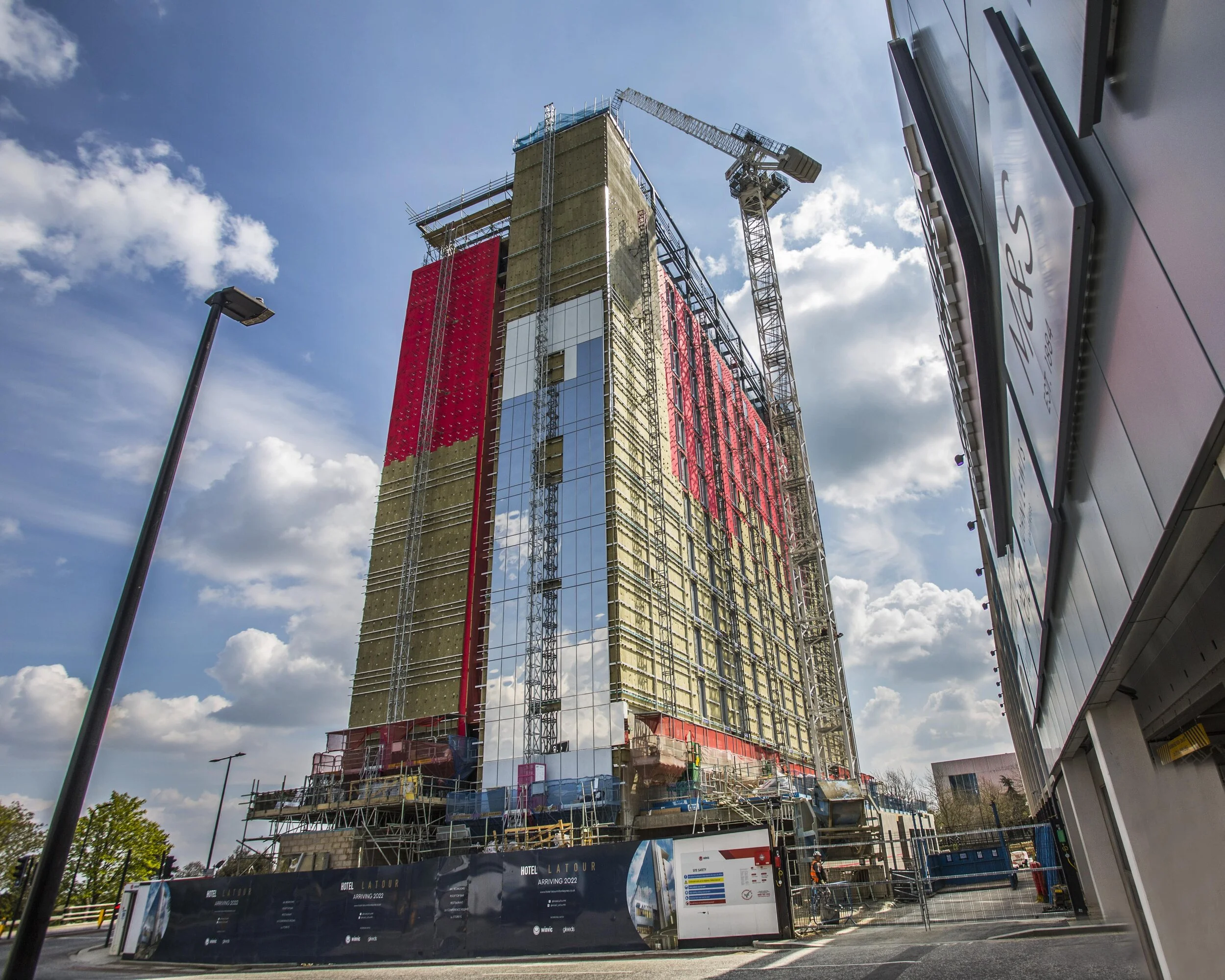 Hotel La Tour Sitting at Milton Keynes’ Highest Point is Topped Out at 50 Metres by Winvic
