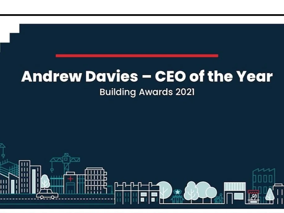 Andrew Davies named CEO of the Year at Building Awards