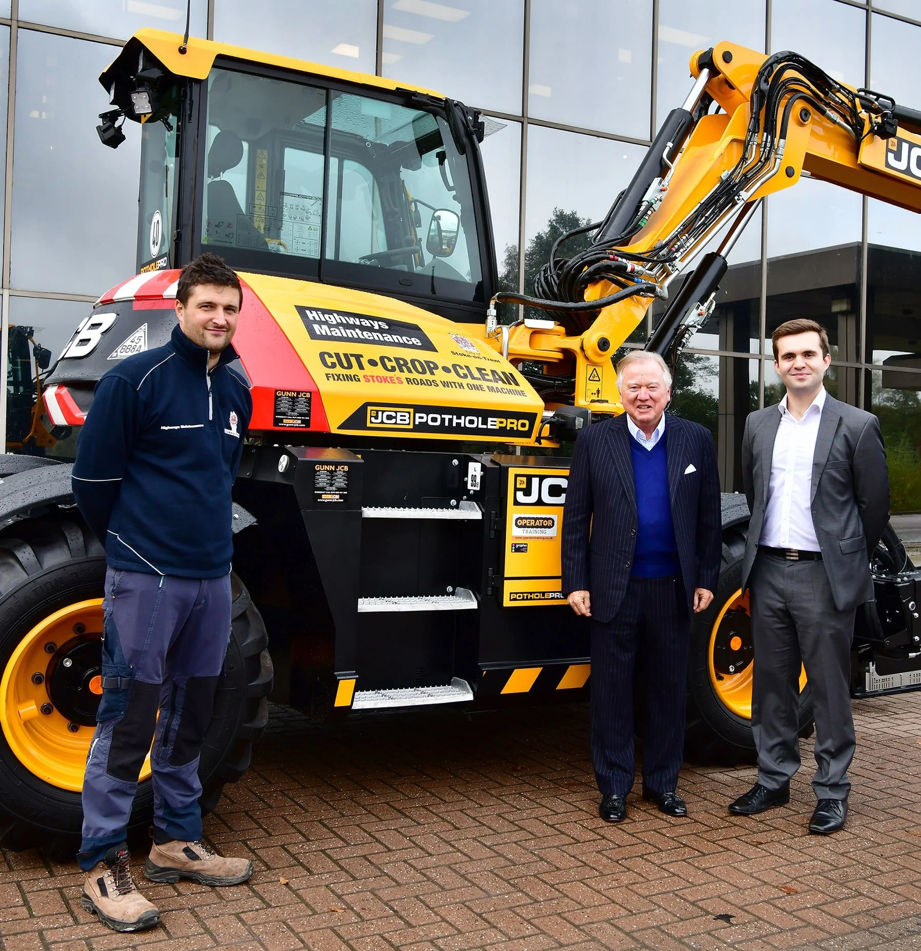 Revolutionary JCB pothole fixer arrives in Stoke-on-Trent