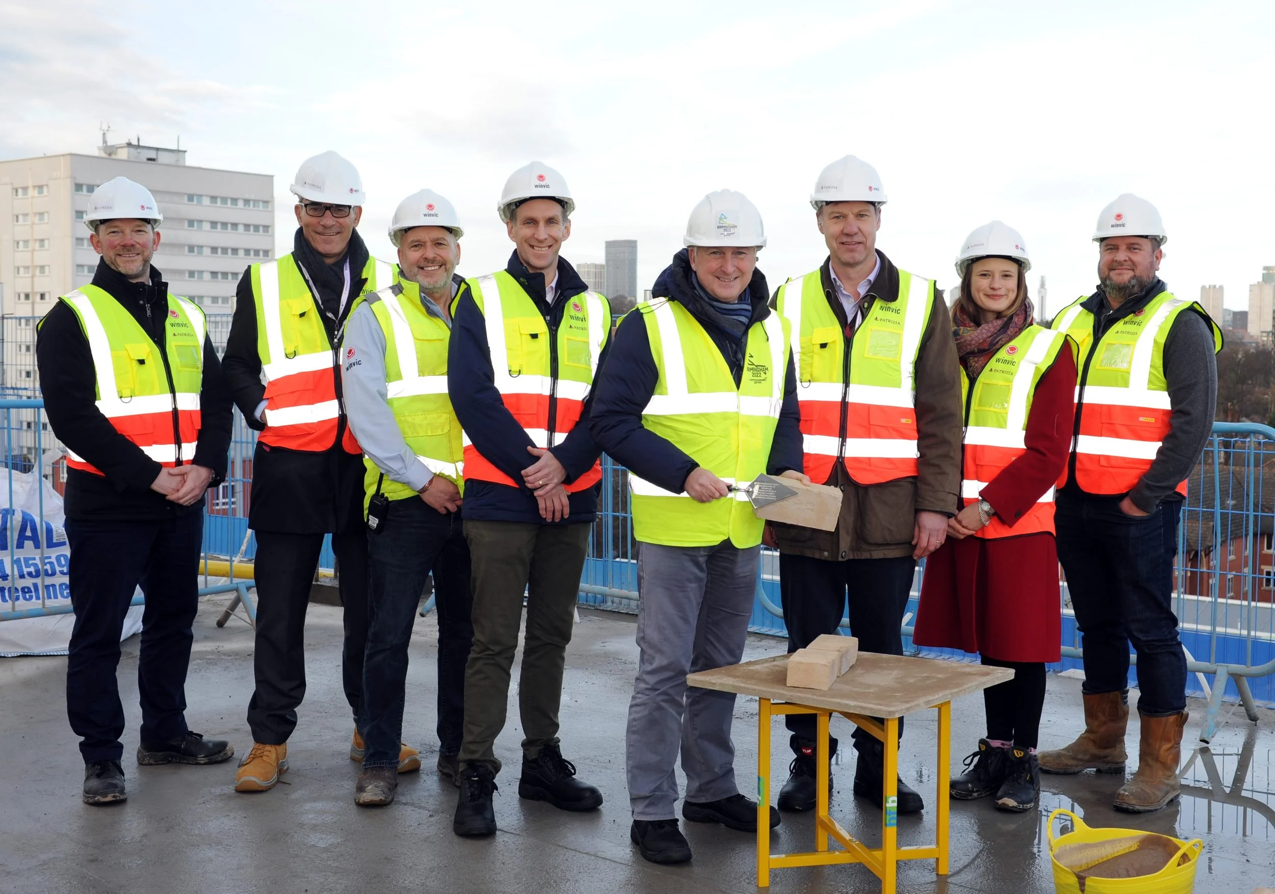 Winvic and PATRIZIA Celebrate Topping Out of First Phase of BTR Project at Edgbaston Stadium