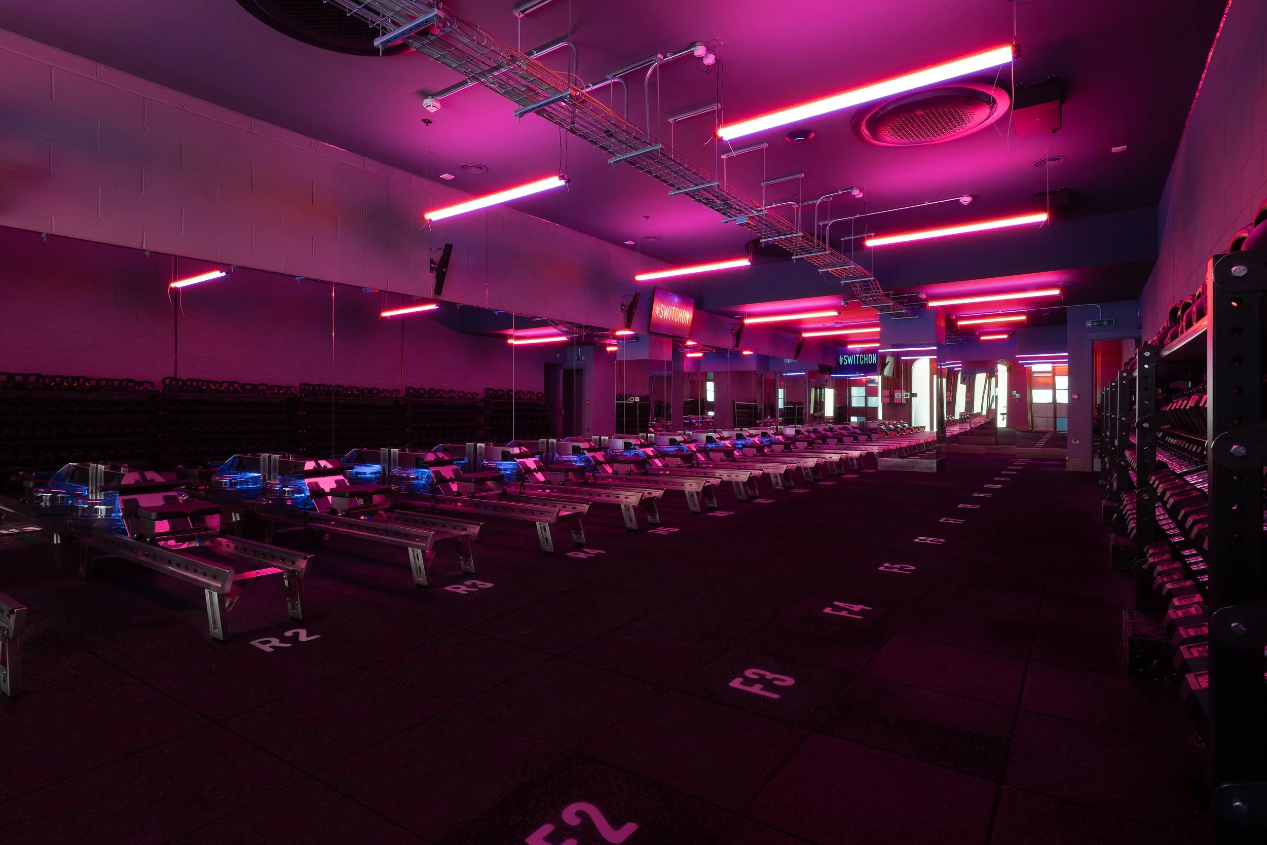 Optelma lights up ROWBOTS’ state-of-the-art fitness centres