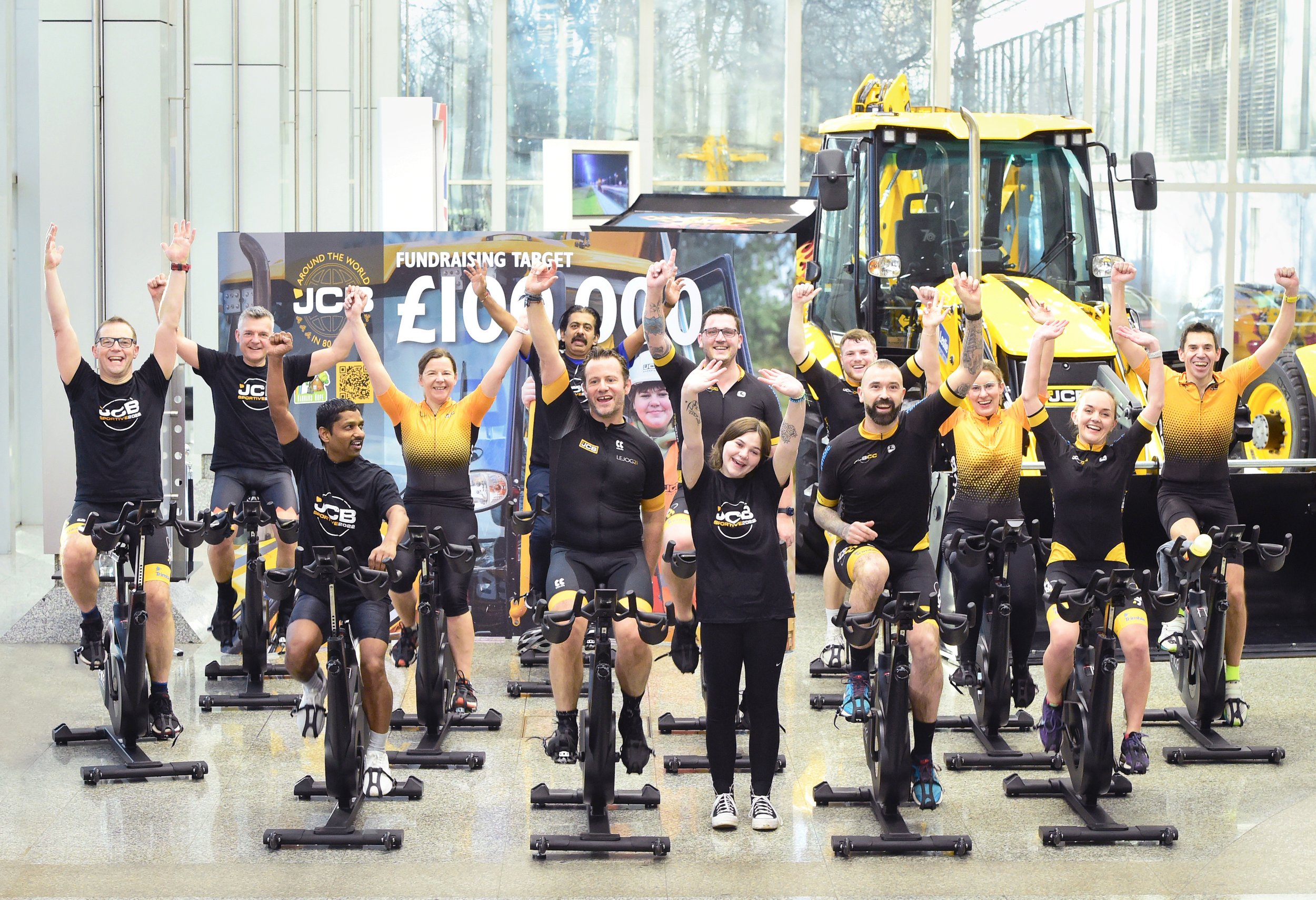 JCB cyclists ‘set off’ on around the world in 80 days challenge