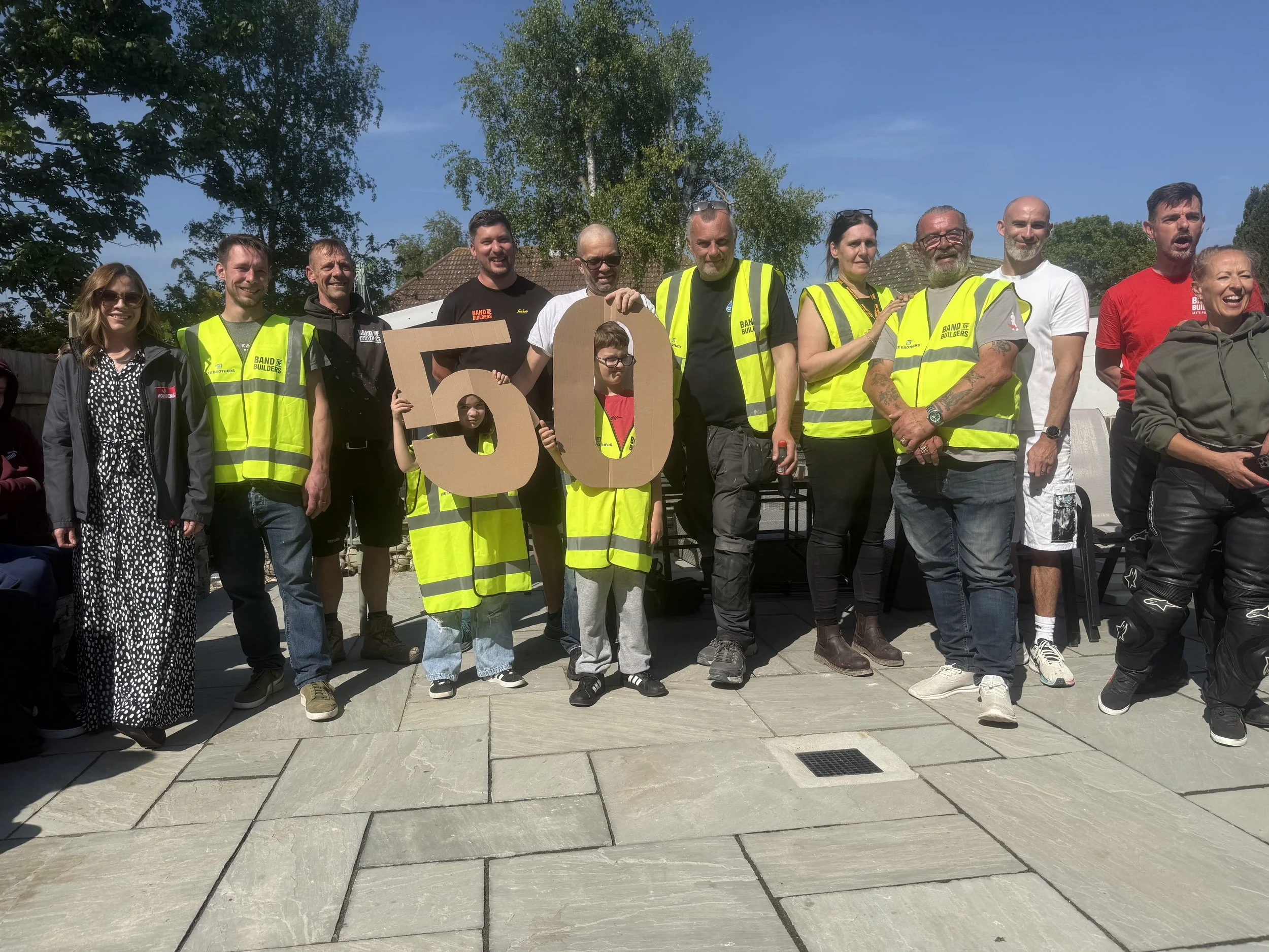 Construction Charity Completes 50th Project On 10th Anniversary By Renovating Home For An Amputee Ipswich Dad Of Four With Cancer Of The Spine