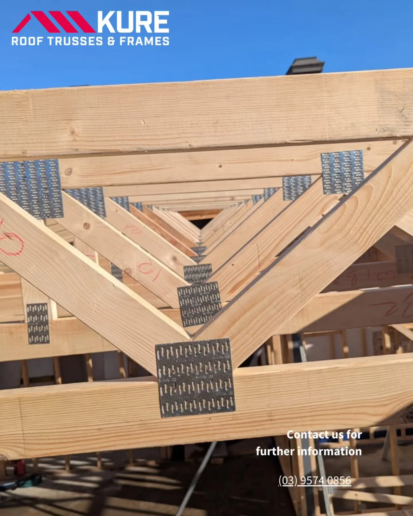We supply strong, precision-made roof trusses, wall frames, and flooring systems &ndash; built to Australian standards. 🇦🇺

📍 2 Locations to Serve You:
🏠 Springvale &ndash; 59 Osborne Ave
🏠 Mickleham &ndash; 5 Eclipse Dr

📧 info@kuretruss.com.a