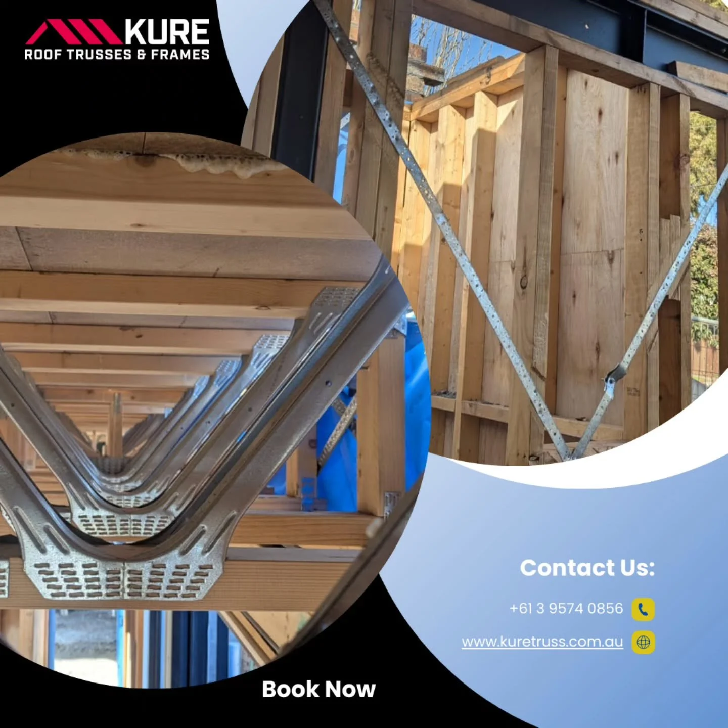 Kure Truss delivers roof trusses, wall frames, and floor systems&mdash;on time, every time.

📍 Springvale &amp; Mickleham
📧 info@kuretruss.com.au | 📞 (03) 9574 0856

📦 DM us now to get a quote or schedule a delivery!

#KureTruss #ConstructionVict