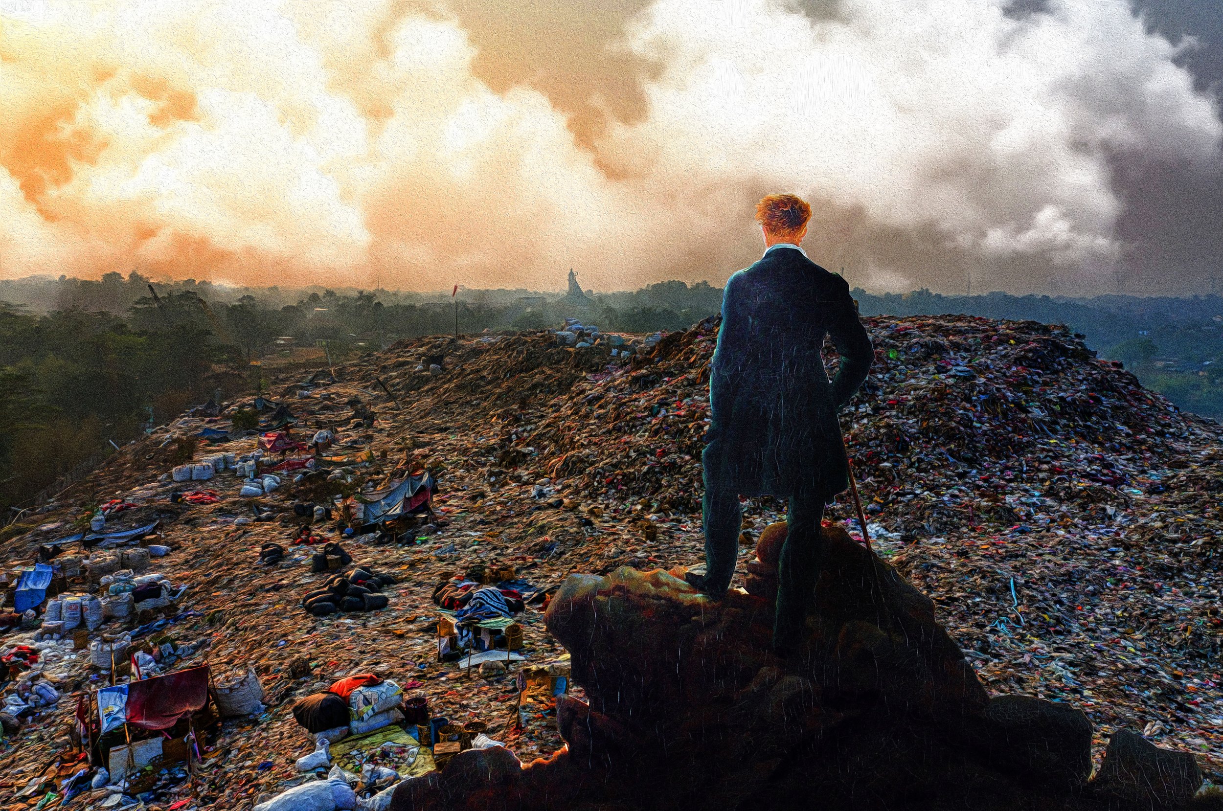 “Wanderer above the sea of fog” Friederich, 2020
La trash époque