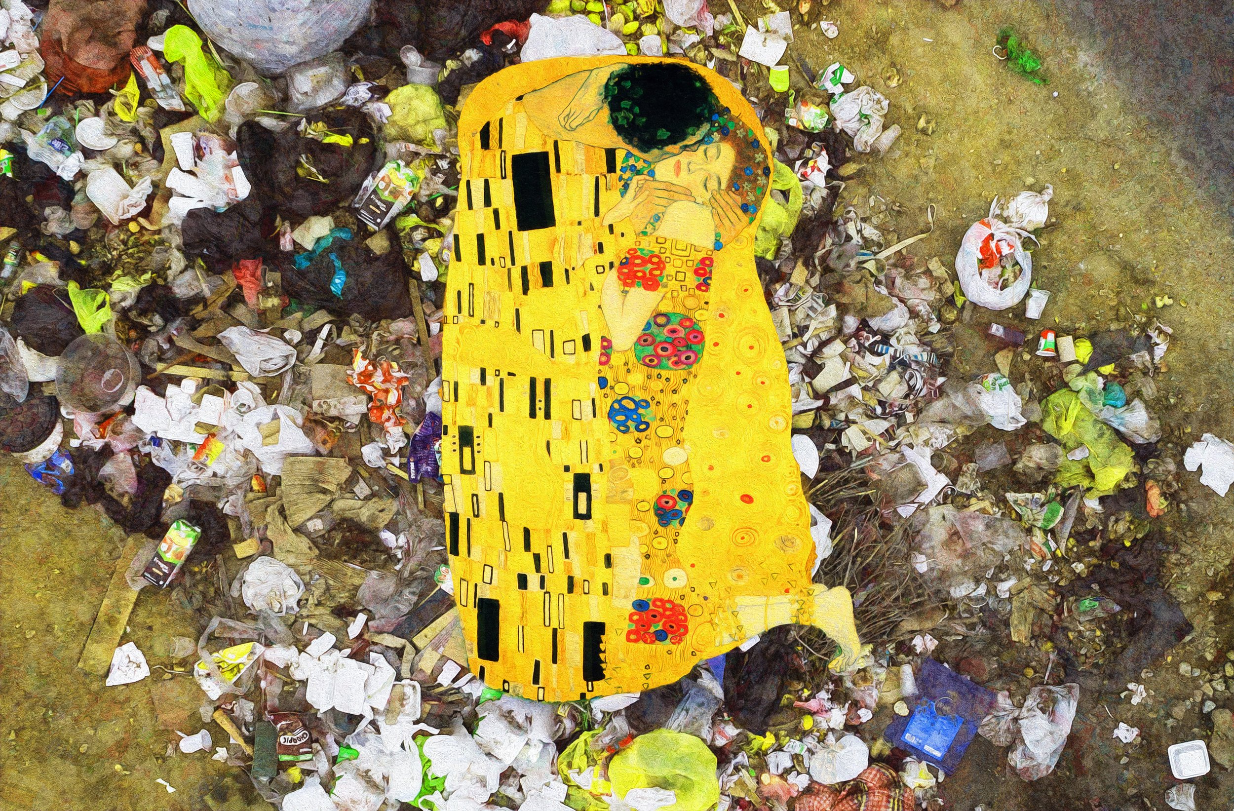 “The Kiss” Klimt, 2020
la trash époque