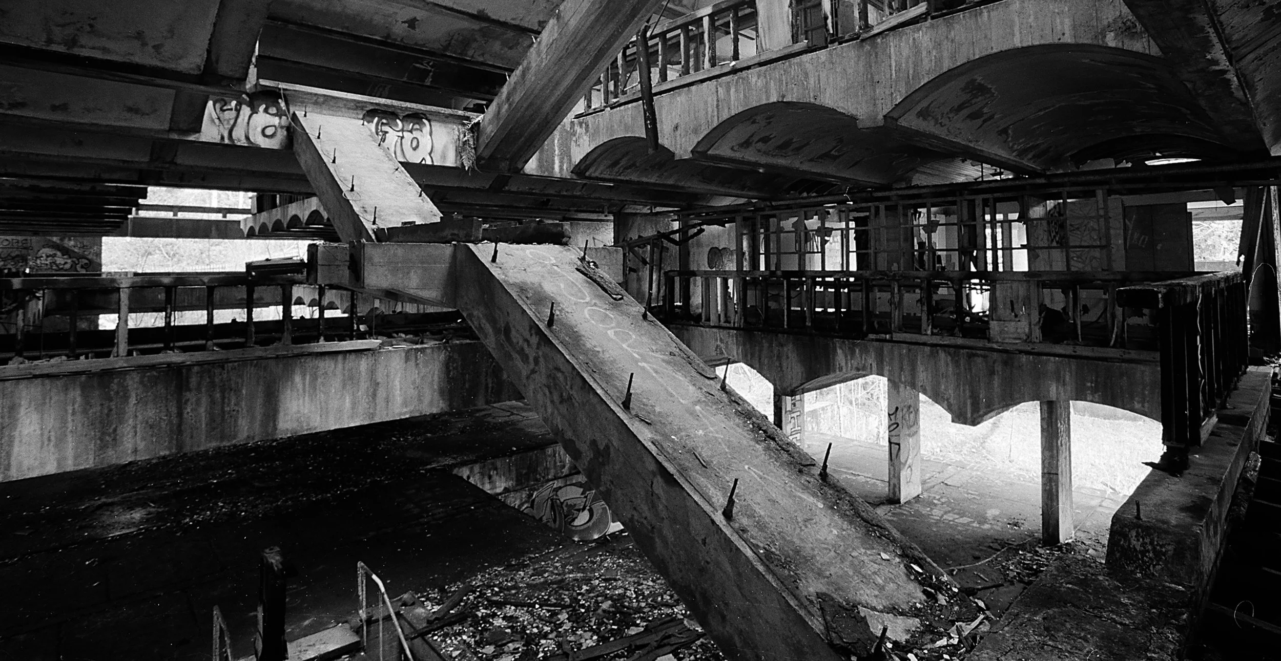 St Peters Seminary, Scotland, Silver Gelatin Print. Urban Abandonment, exploring the urban decay and remnants that surround our everyday lives that now live only in our memories. 
