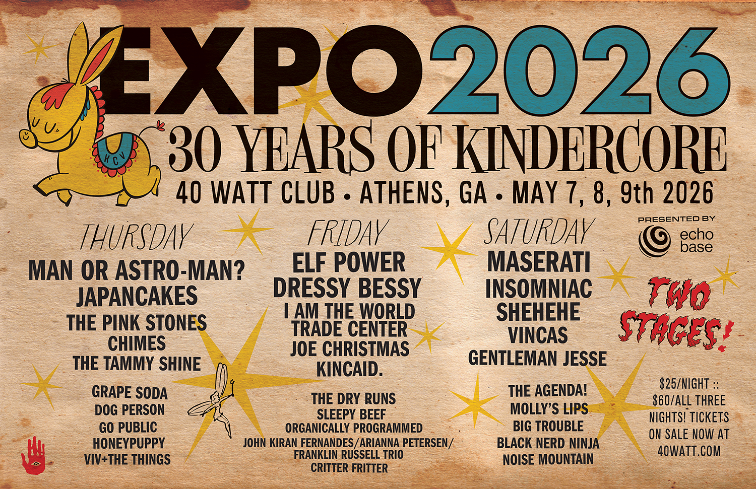 EXPO2026: 30 YEARS OF KINDERCORE POSTER