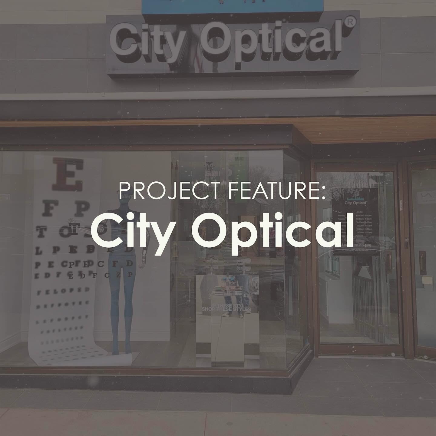 Project Feature: City Optical 👓

This month, we&rsquo;re excited to shine a light on the optical experts at @cityopticalto! Together, our team created eye-catching window displays that turned heads and effectively showcased their product offerings.
