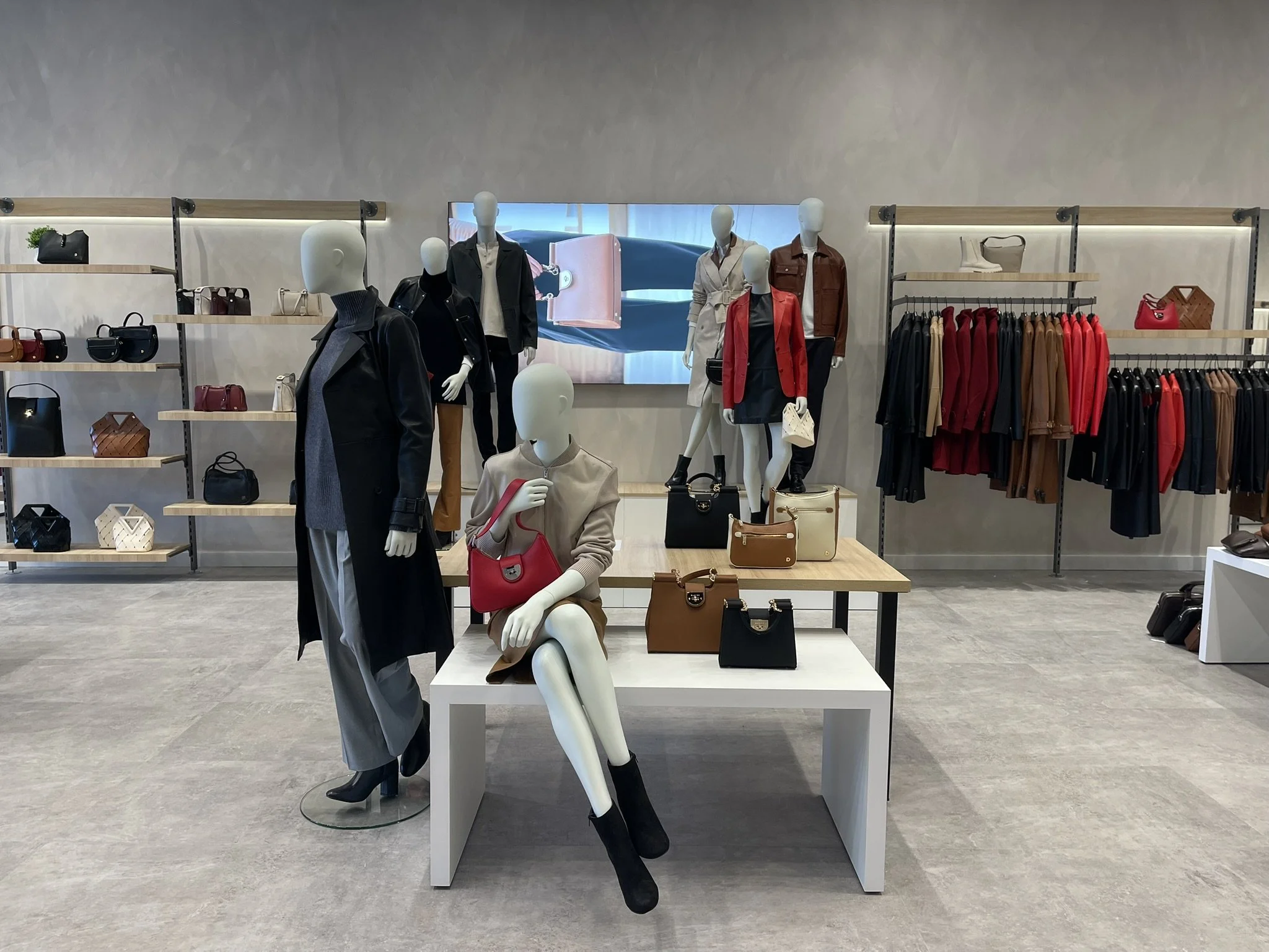 Danier retail store opening in Toronto featuring full visual merchandising strategy, layout planning, and customer flow by VM ID
