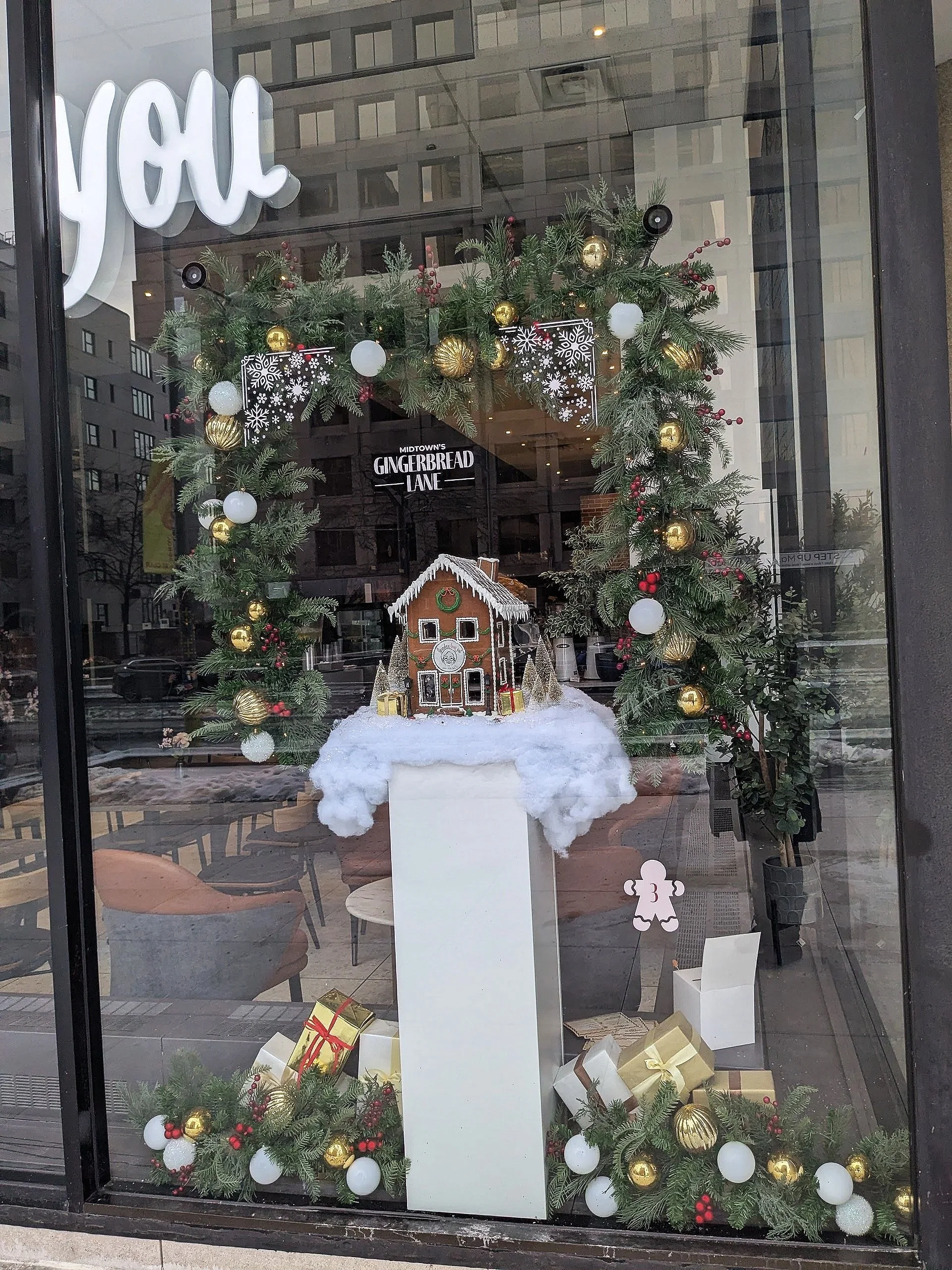 Holiday Window Display for Yonge-St.Clair B.I.A. as part of Gingerbread Lane festival