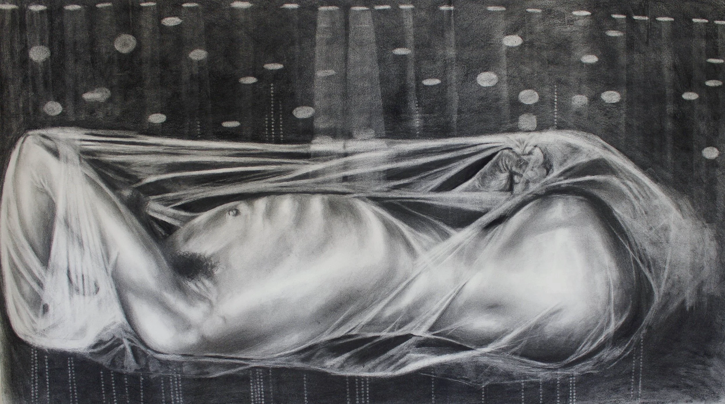 NAKED II
CHARCOAL, PENCIL ON PAPER
47.5 x 25.5