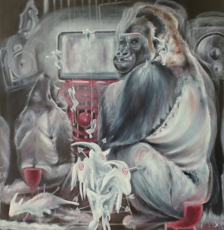 TECHNOCRATIC OATH I
OIL ON PAPER
29 x 31
