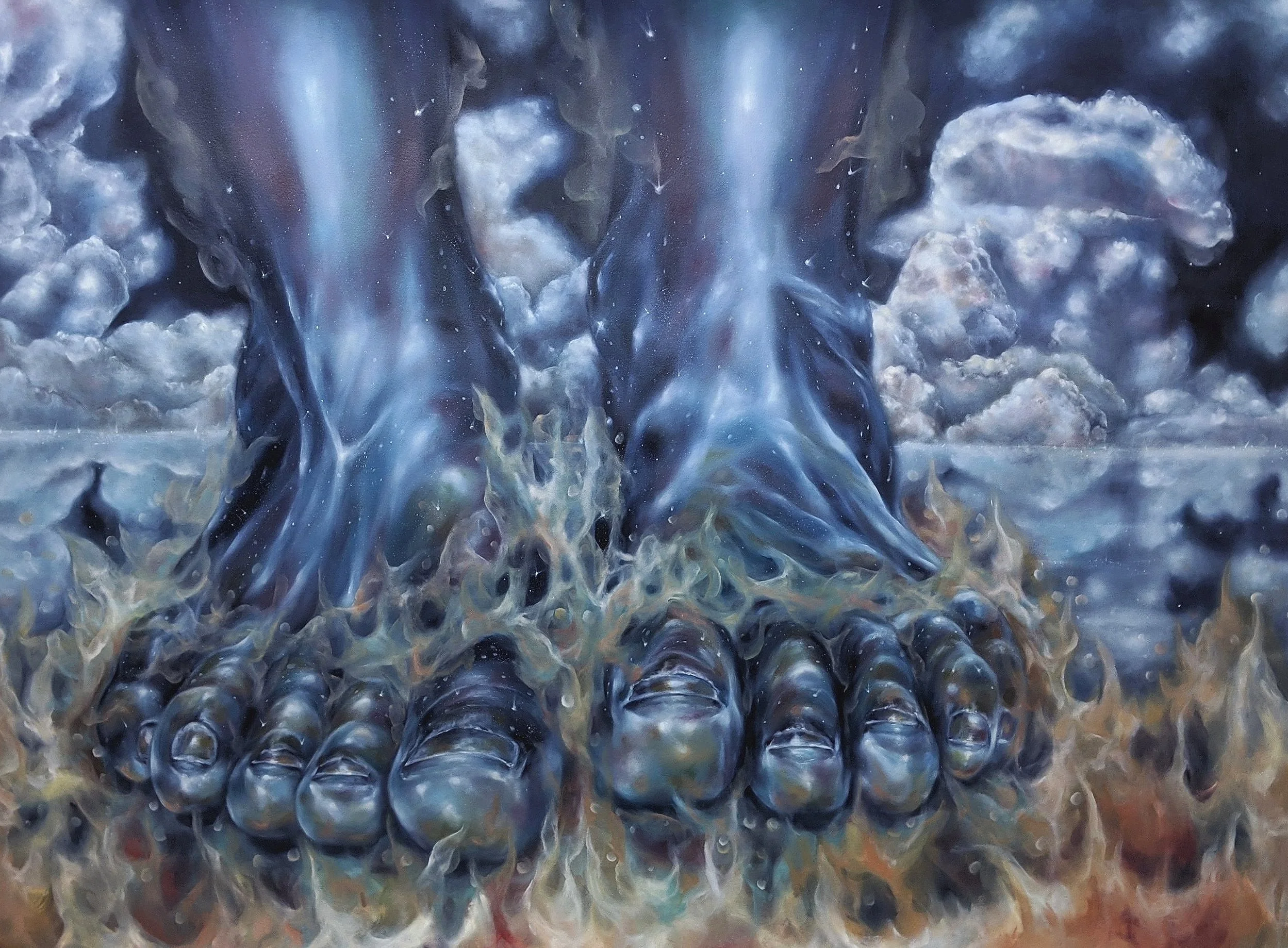 FEET OF ORE, CELESTIAL FIRE ON THE SEA OF GLASS