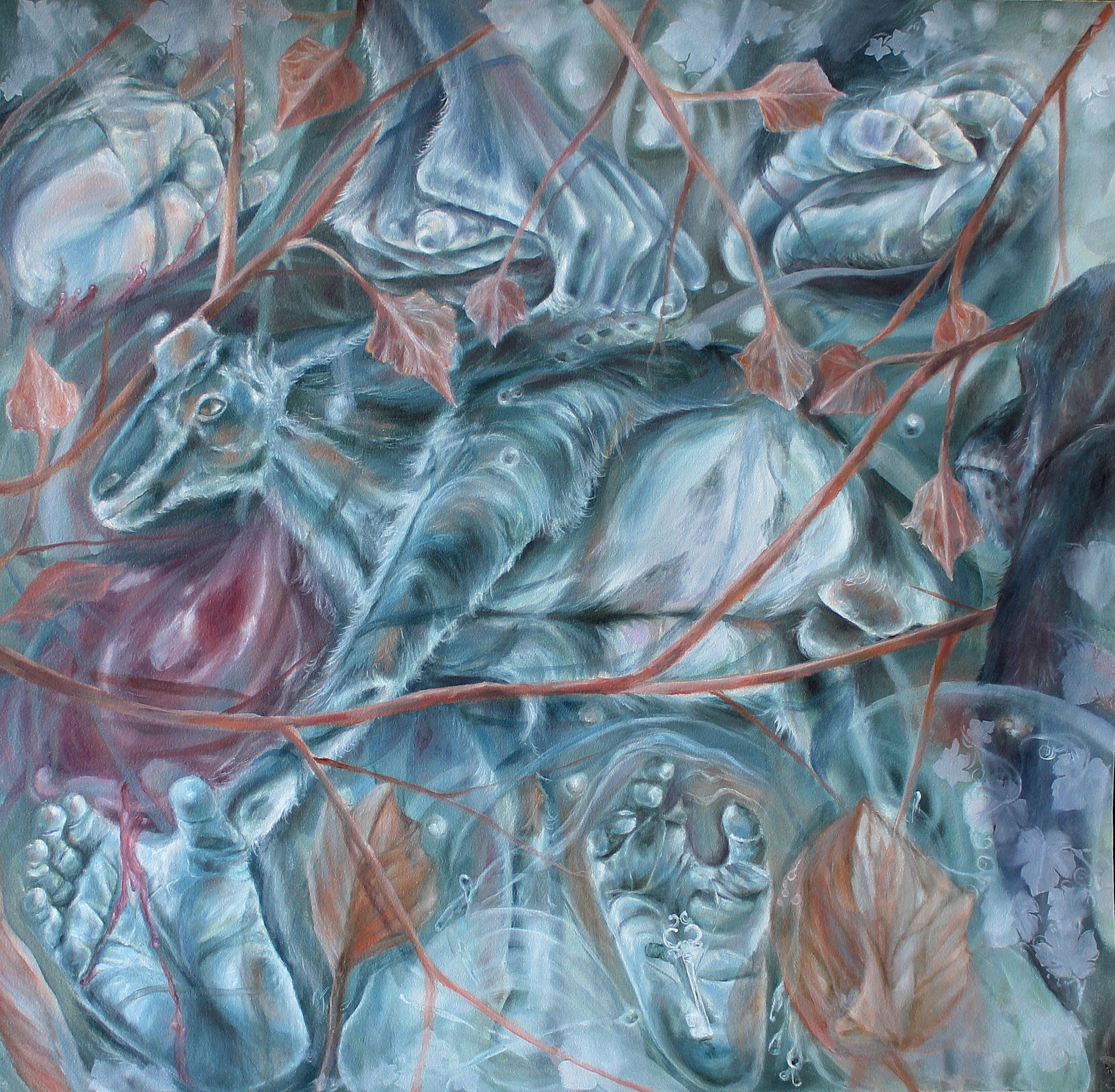 TECHNOCRATIC OATH II - AUTUMN SACRIFICE
OIL ON PAPER
26 x 27.5