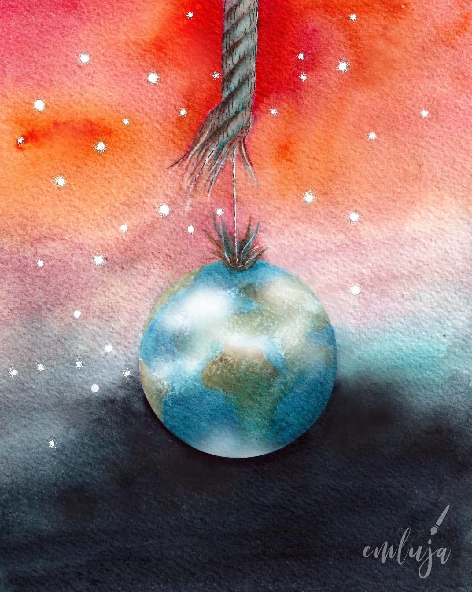Am seidenen Faden - mit Illustrationen den Klimawandel stoppen?