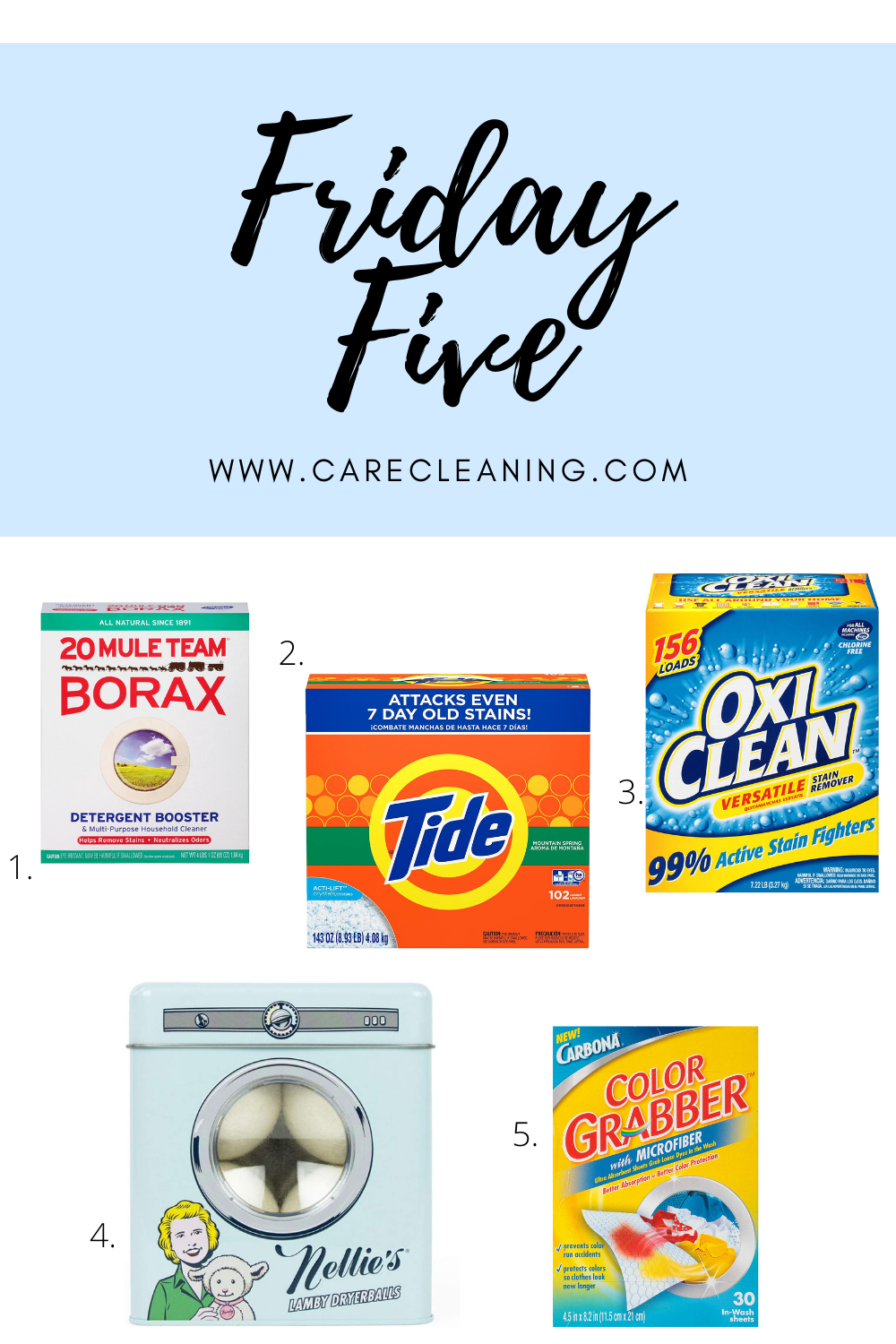 5 Laundry Products Everyone Should Have