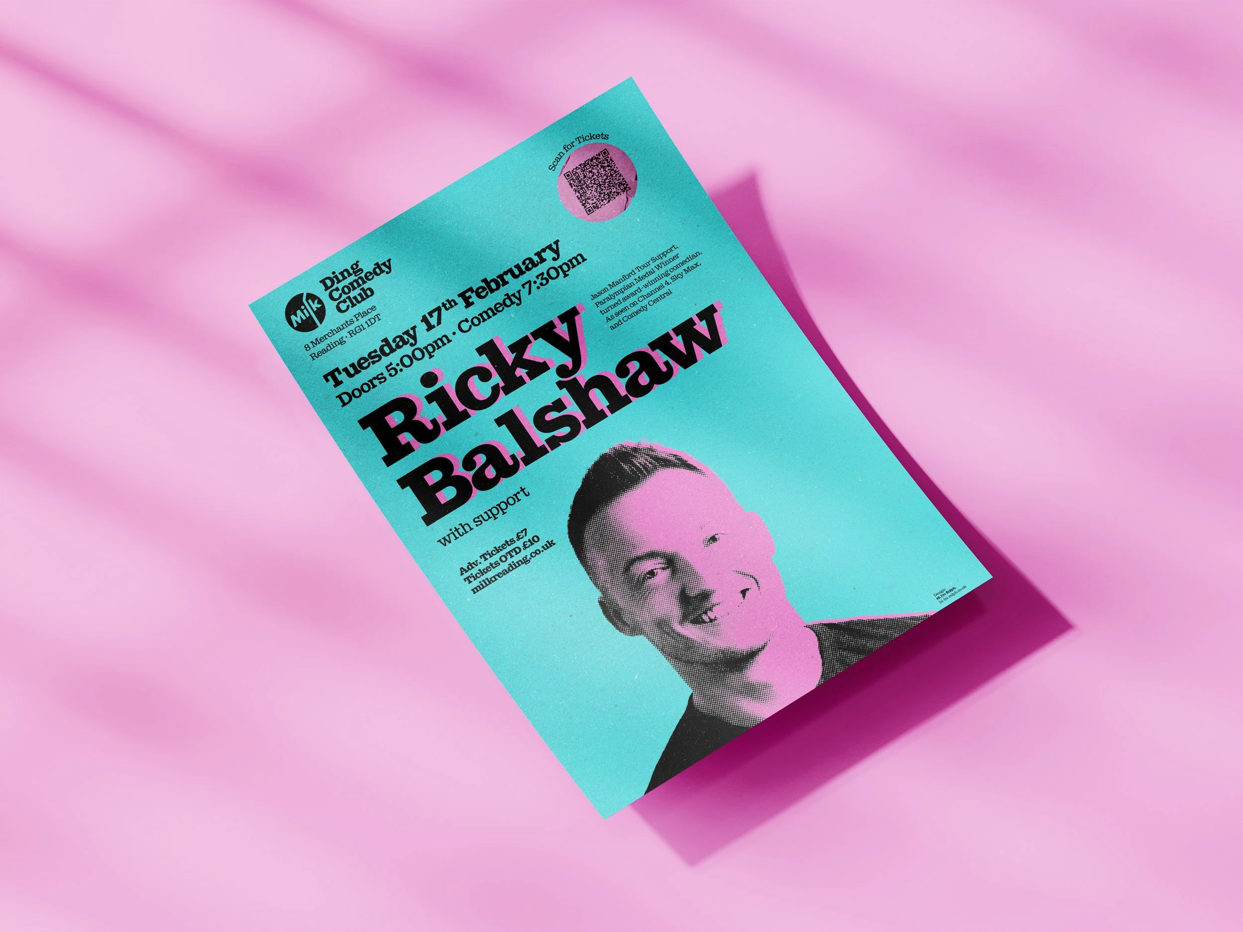 Ding February Comedy Club Poster