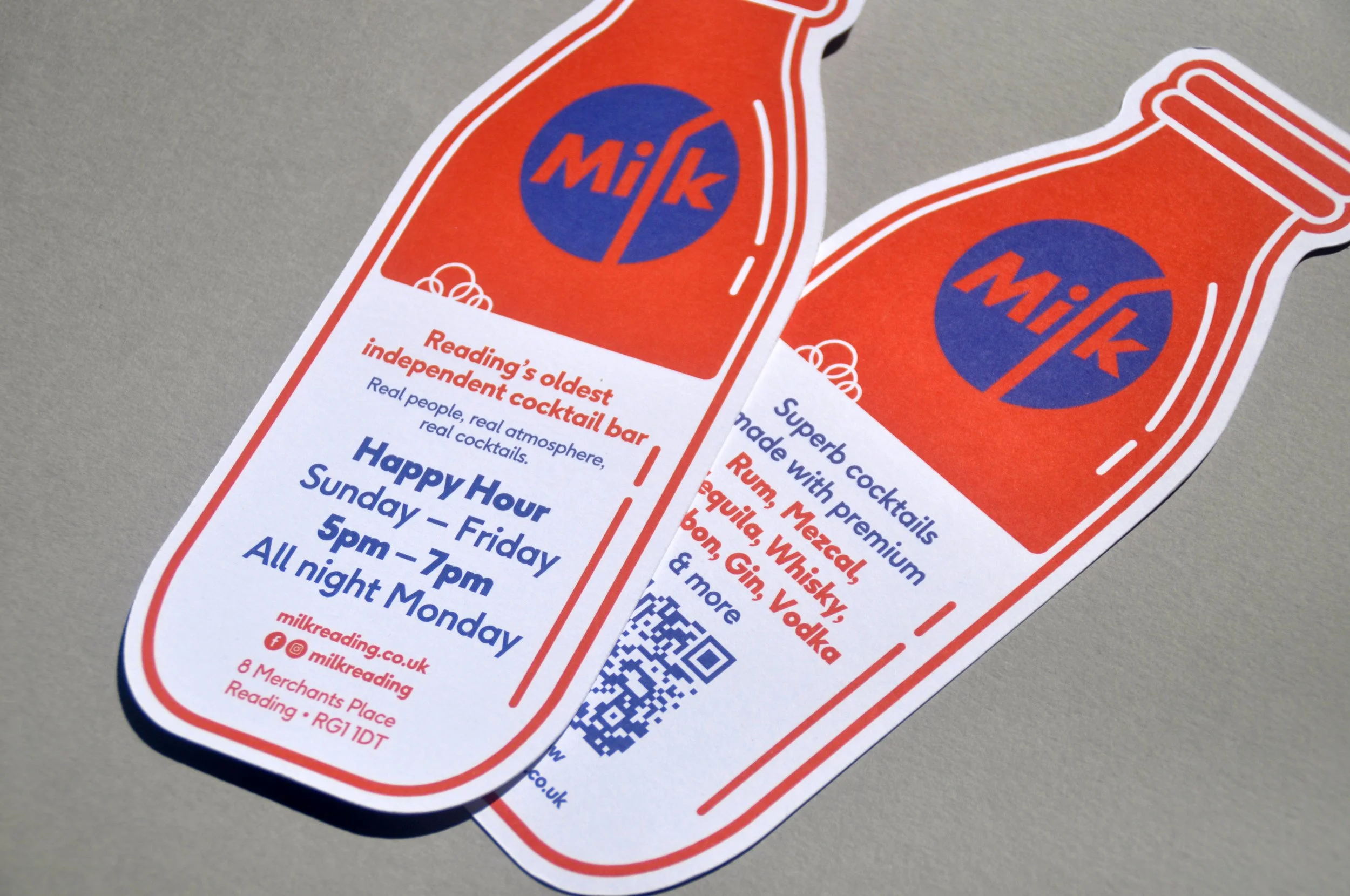 Milk Bottle Menus
