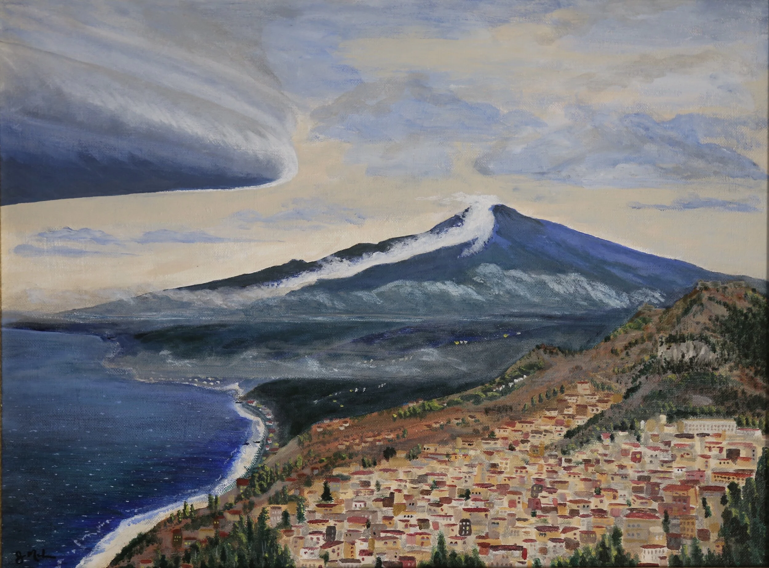 A Painting Lesson from a Volcano