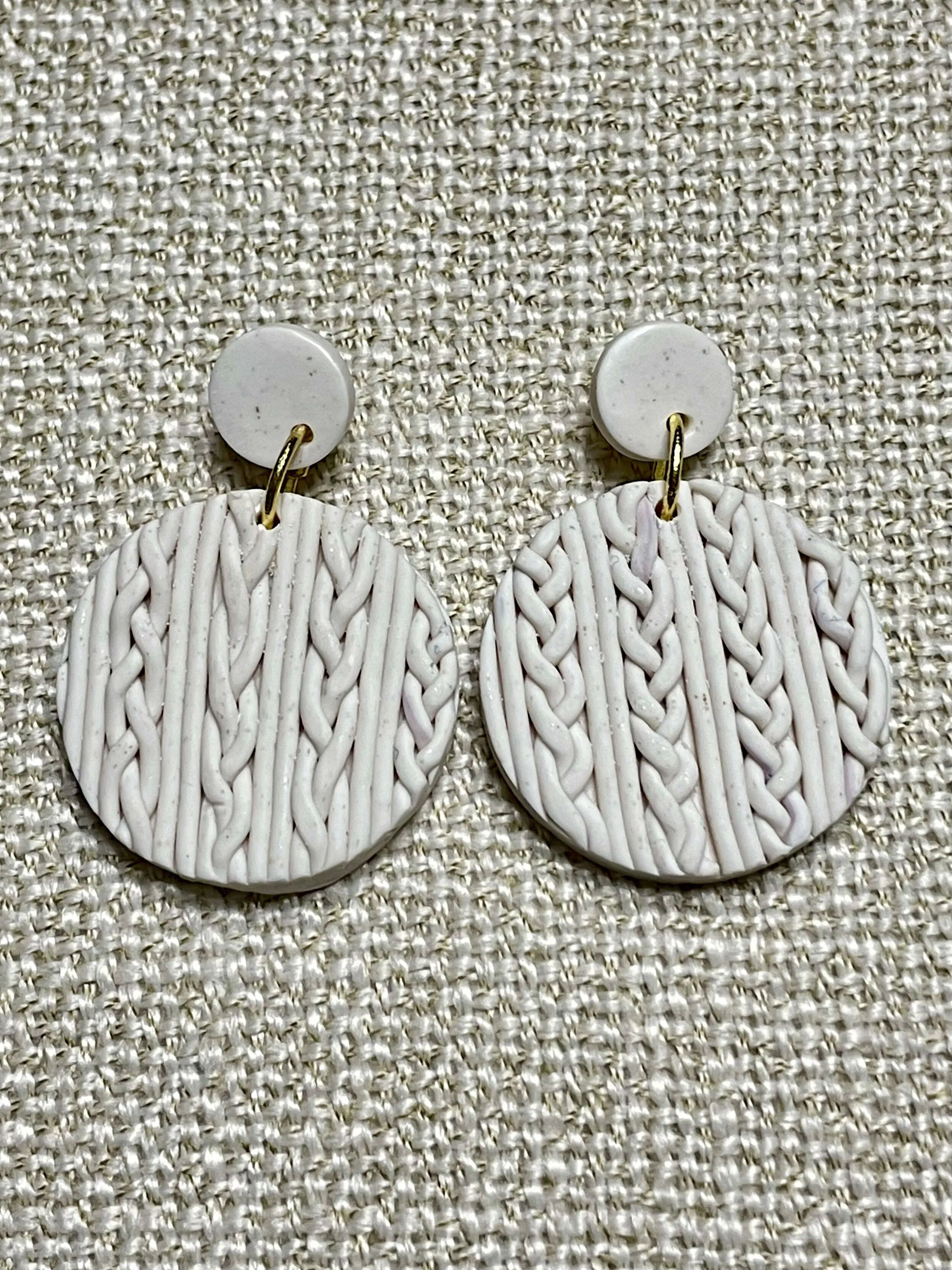 Round Sweater Earrings
