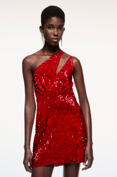 VELVET SEQUIN DRESS