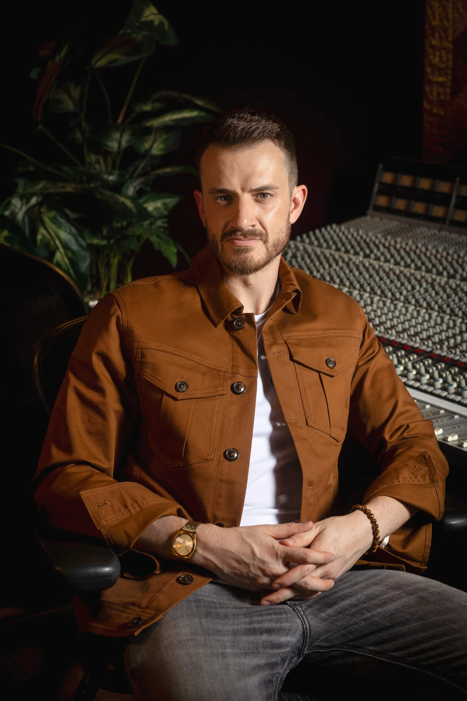 Rich Pilkington in the studio