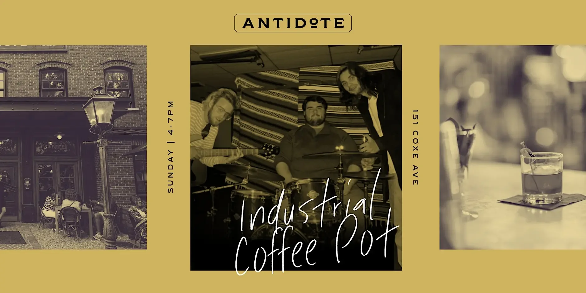 Live Music Industrial Coffee Pot