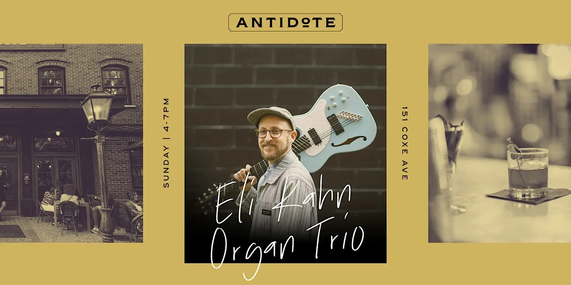 Live Music at Antidote: Eli Kahn Organ Trio