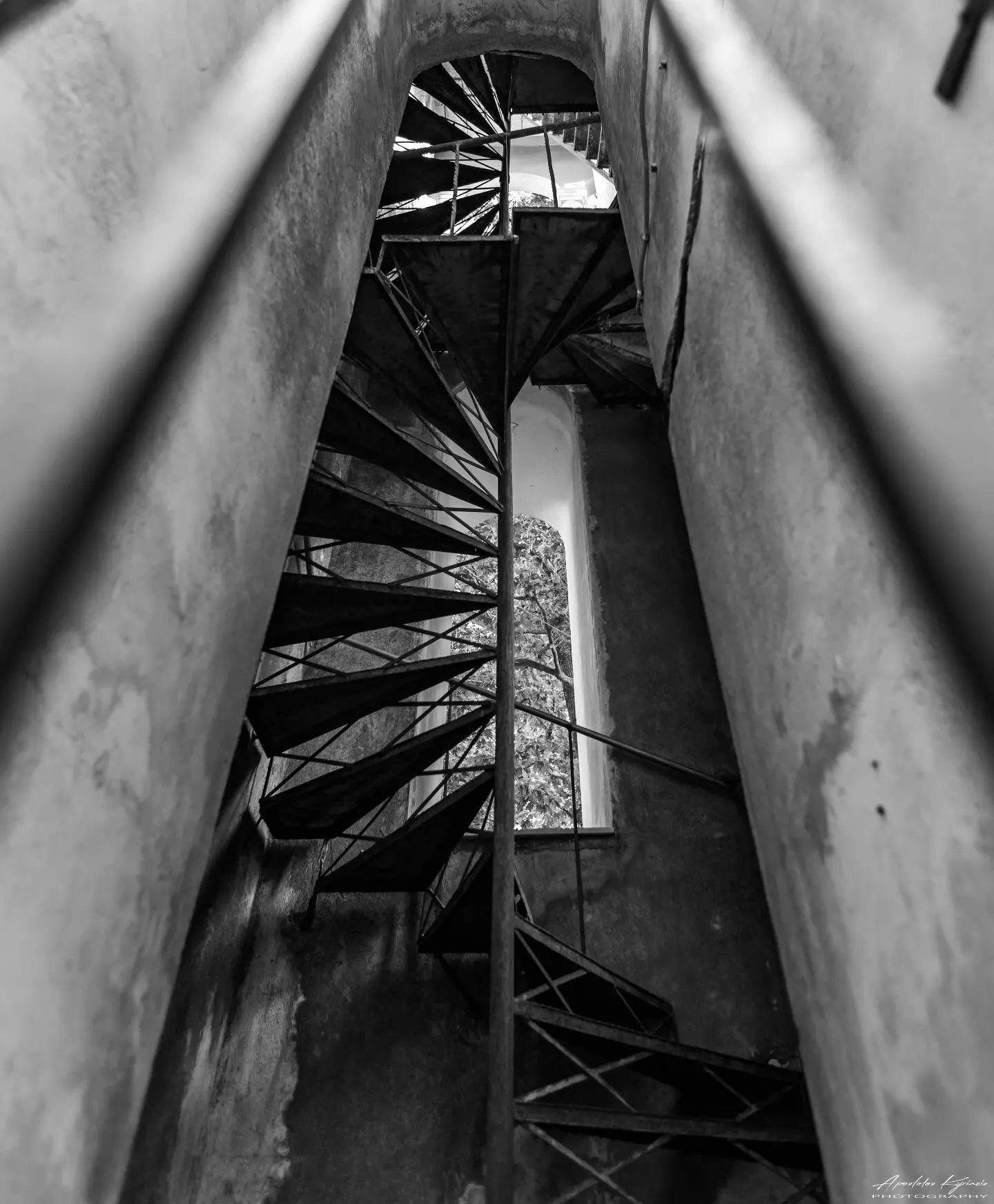 Staircase
This is the metal staircase within the bell tower at the beautiful church of the village of Lafkos, in southern Mt. Pelion, Greece. 
#stairs #staircase #belltower #lafkos #pilio #pilion #greece🇬🇷 #greece #architecture #architecturelovers 