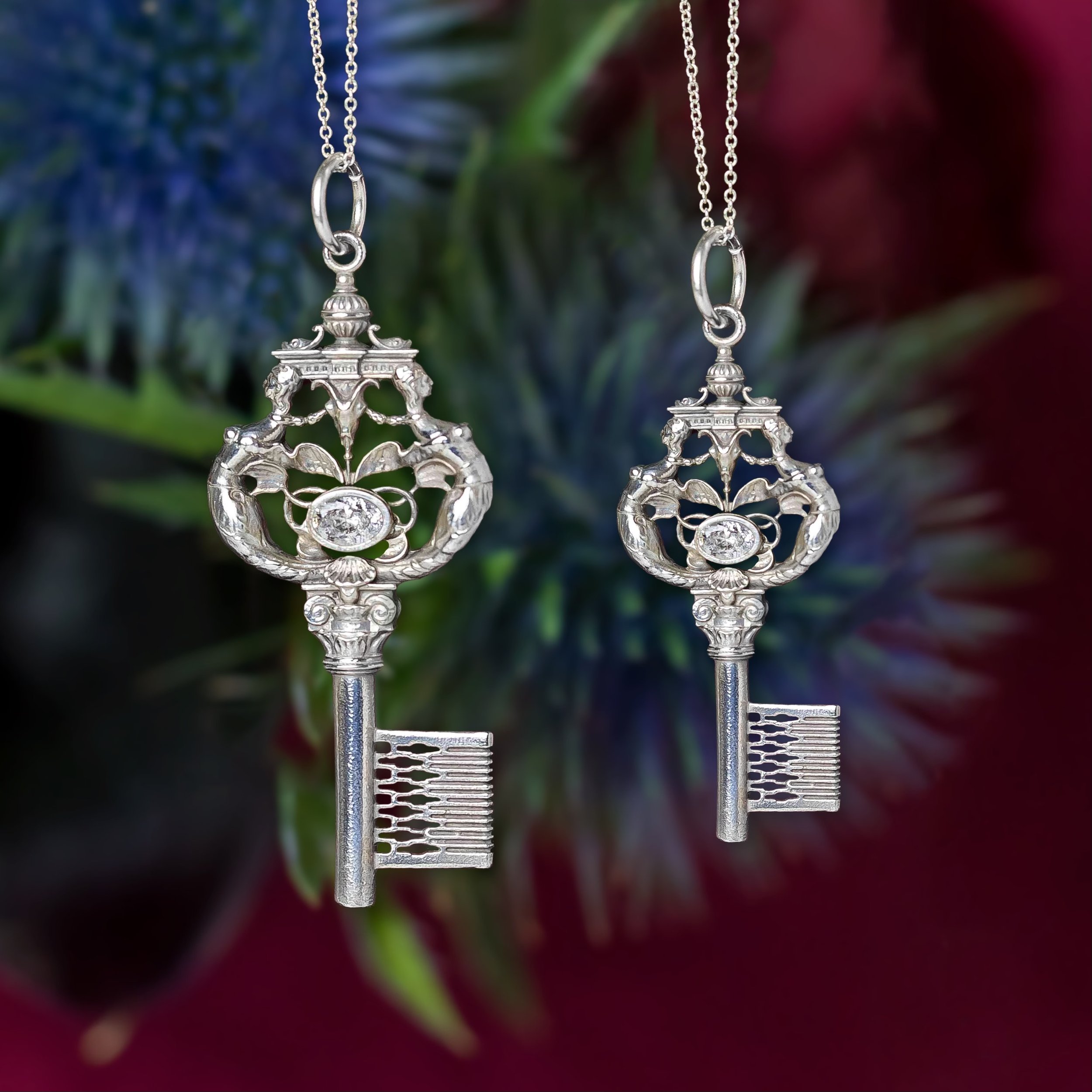 Siren's Key with Stone Large and Small Floral Alt.jpeg