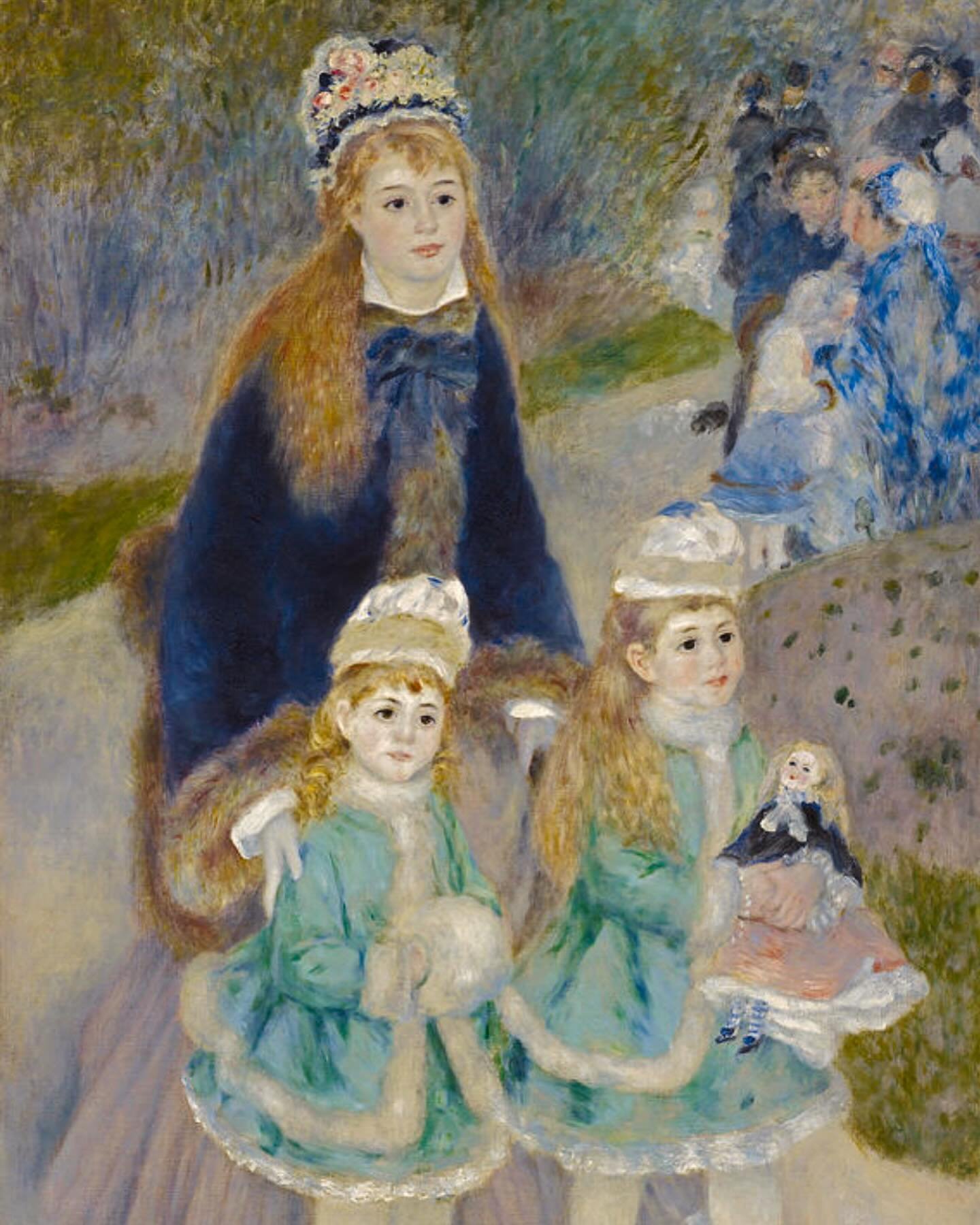 Detail of La Promenade, 1876 Pierre-Auguste Renoir. 🍃🌺 Happy Mother&rsquo;s Day weekend to all!