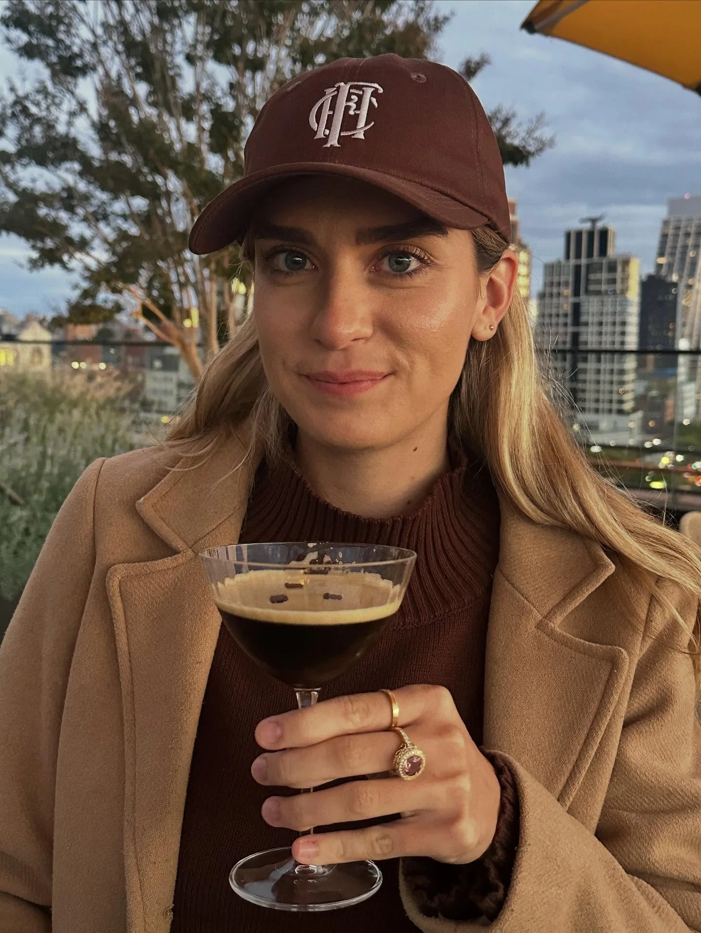 &ldquo;Franciscan Brown&rdquo;. 

Sabrina in her Frick hat and DD jewels during the golden hour.